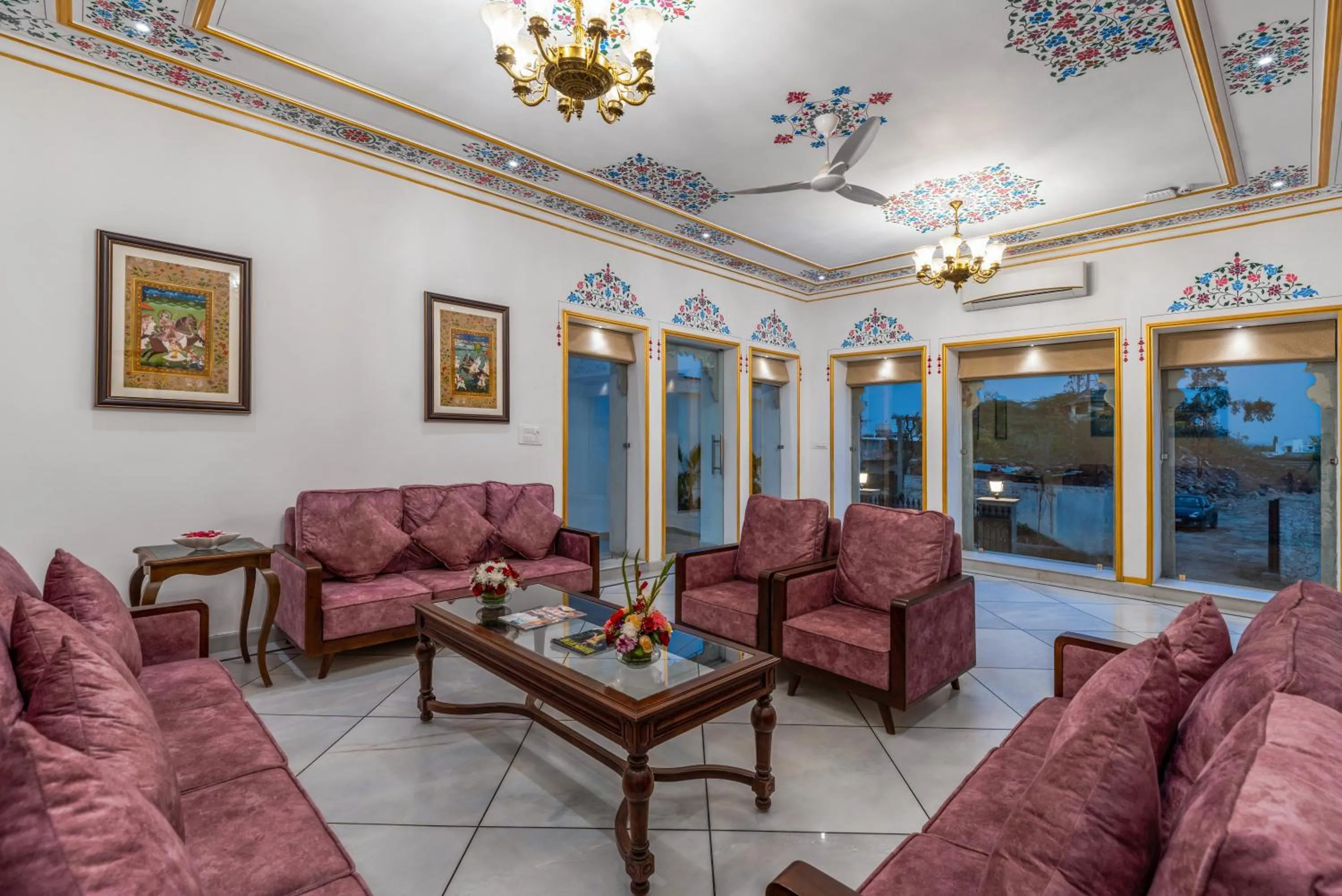 Seating area in Maan Vilas - A Boutique Hotel Udaipur
