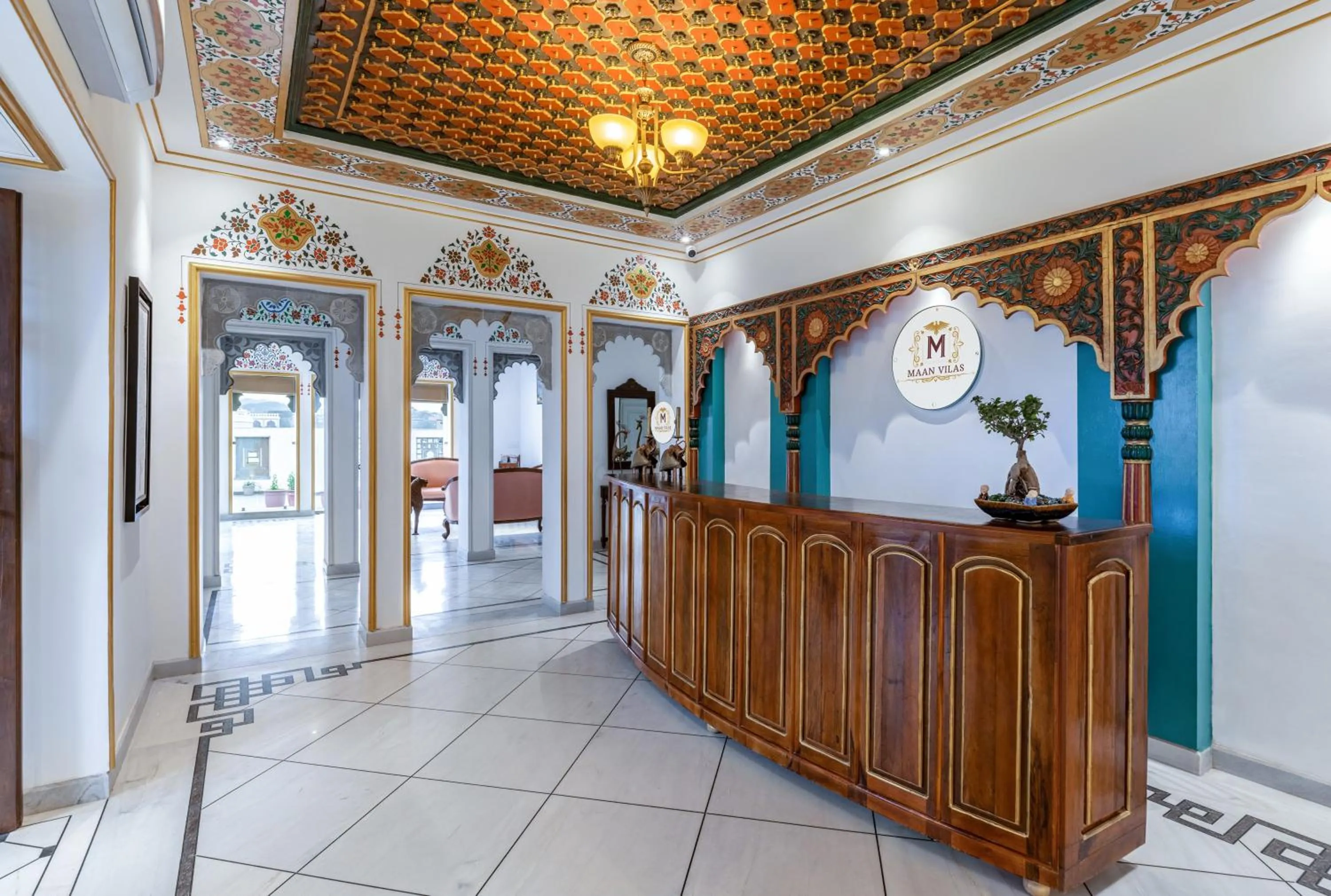 Lobby or reception in Maan Vilas - A Boutique Hotel Udaipur