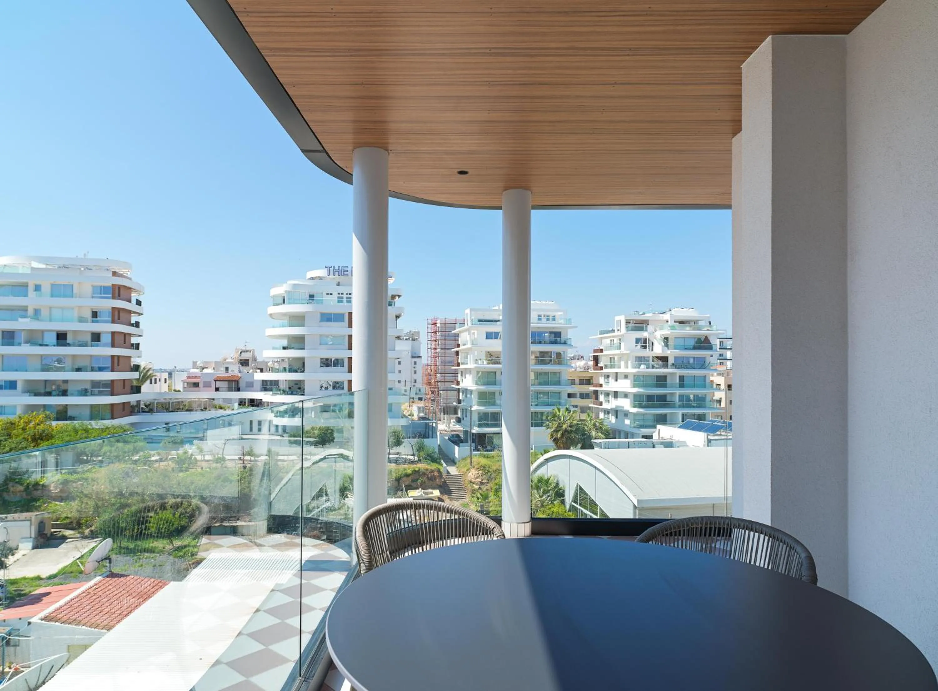 Patio in LIV Mackenzie Beach Suites Larnaca ADULTS ONLY