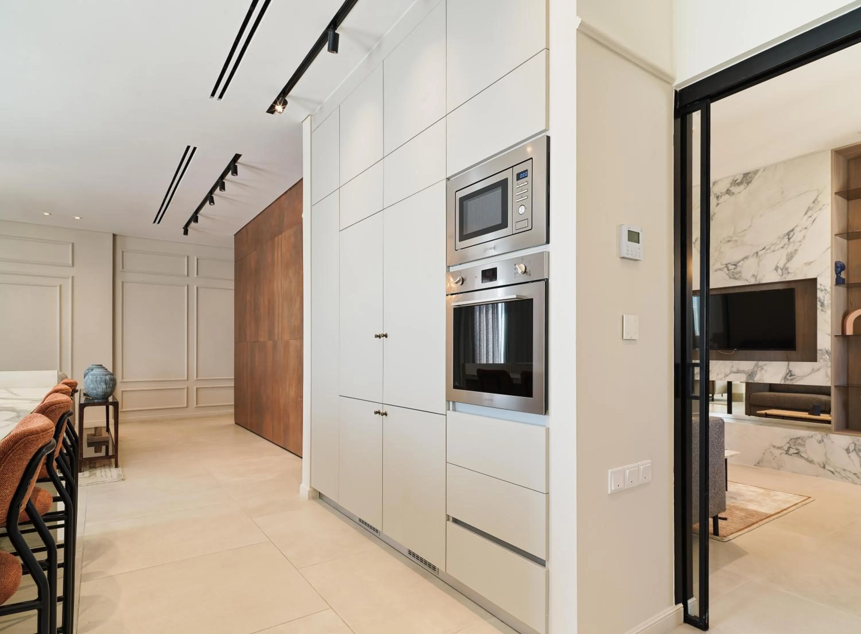 kitchen in LIV Mackenzie Beach Suites Larnaca ADULTS ONLY