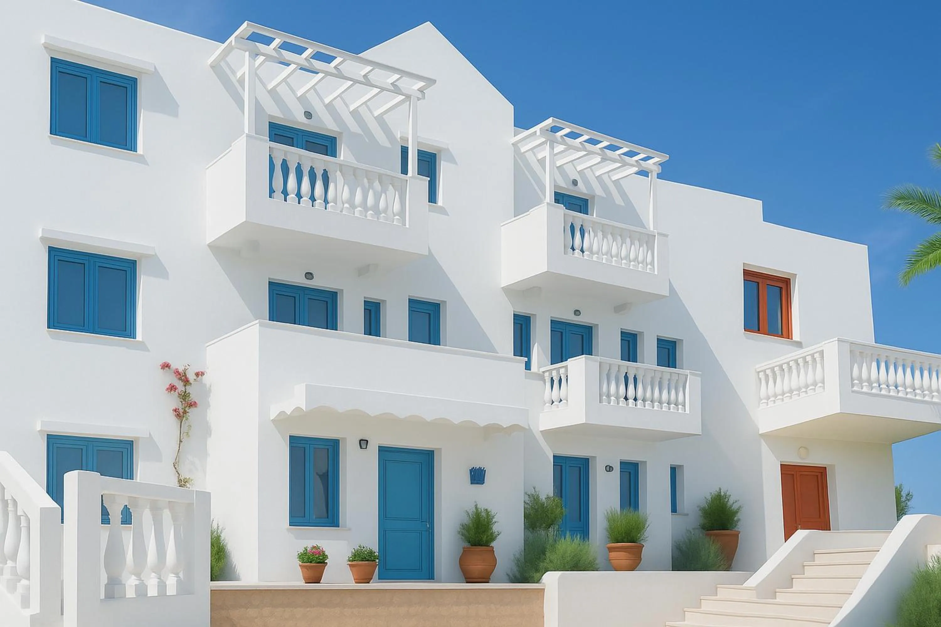Property building in Korifi Suites - JR Villas Adults Only