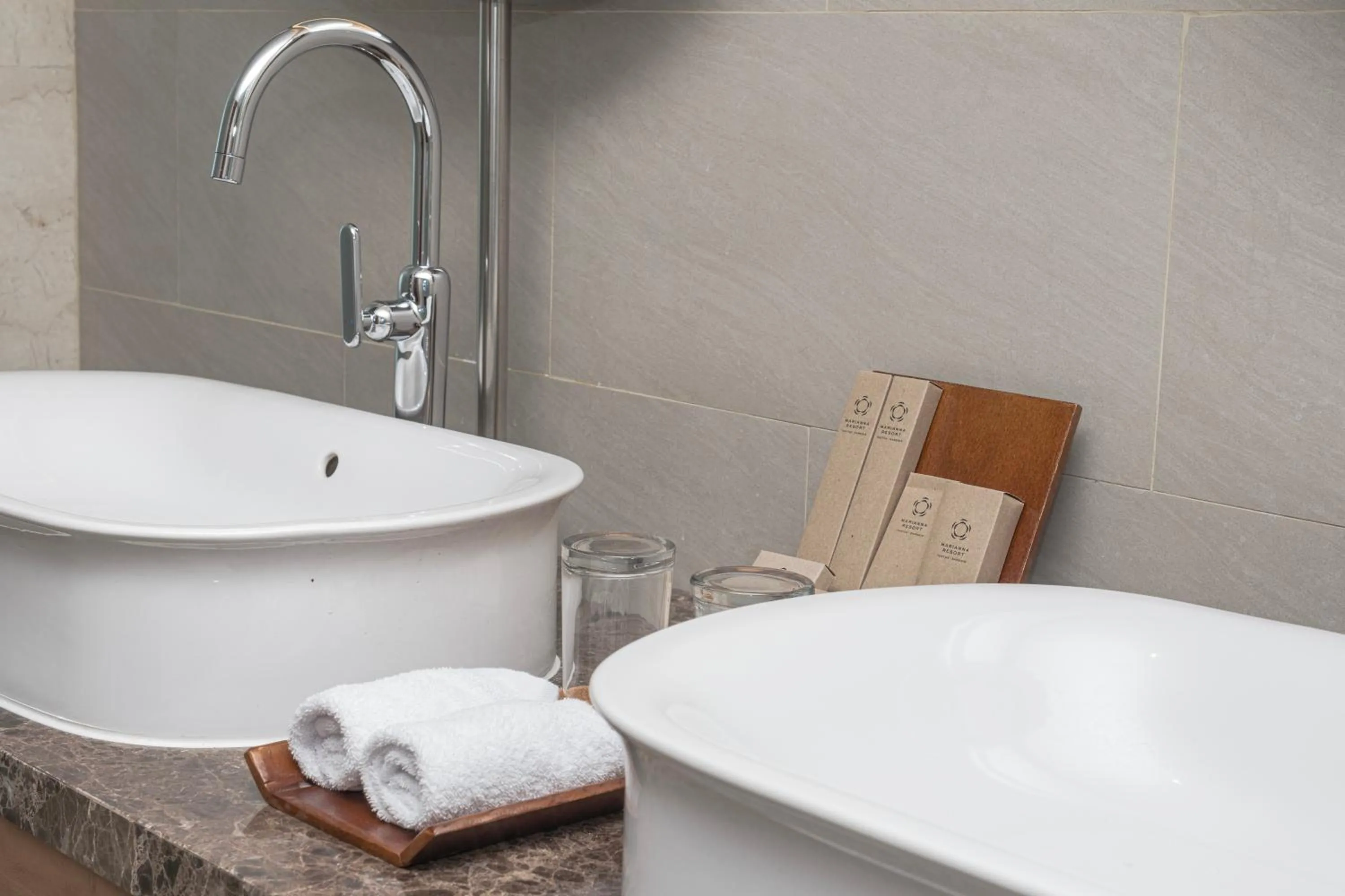 Bathroom in Marianna Resort And Convention Tuktuk - Samosir, Marclan Collection