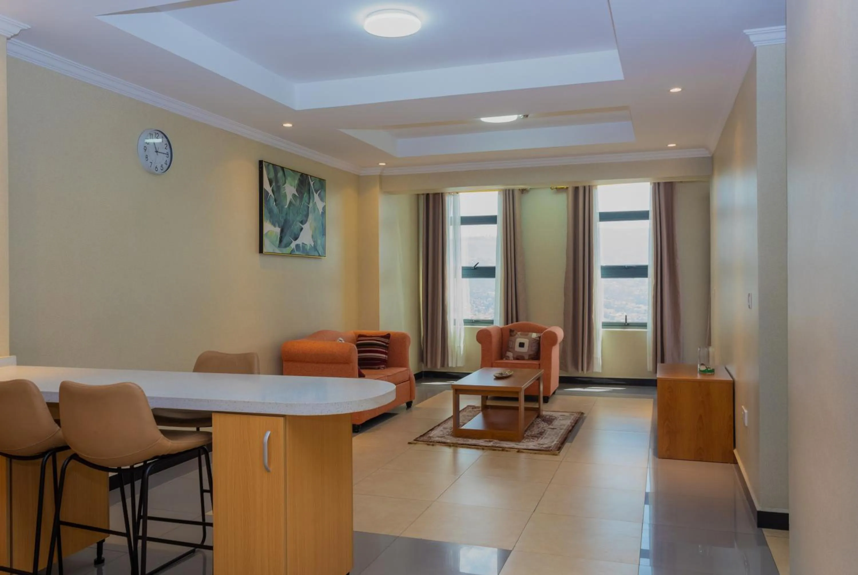 Living room in Tropical Plaza Apartments