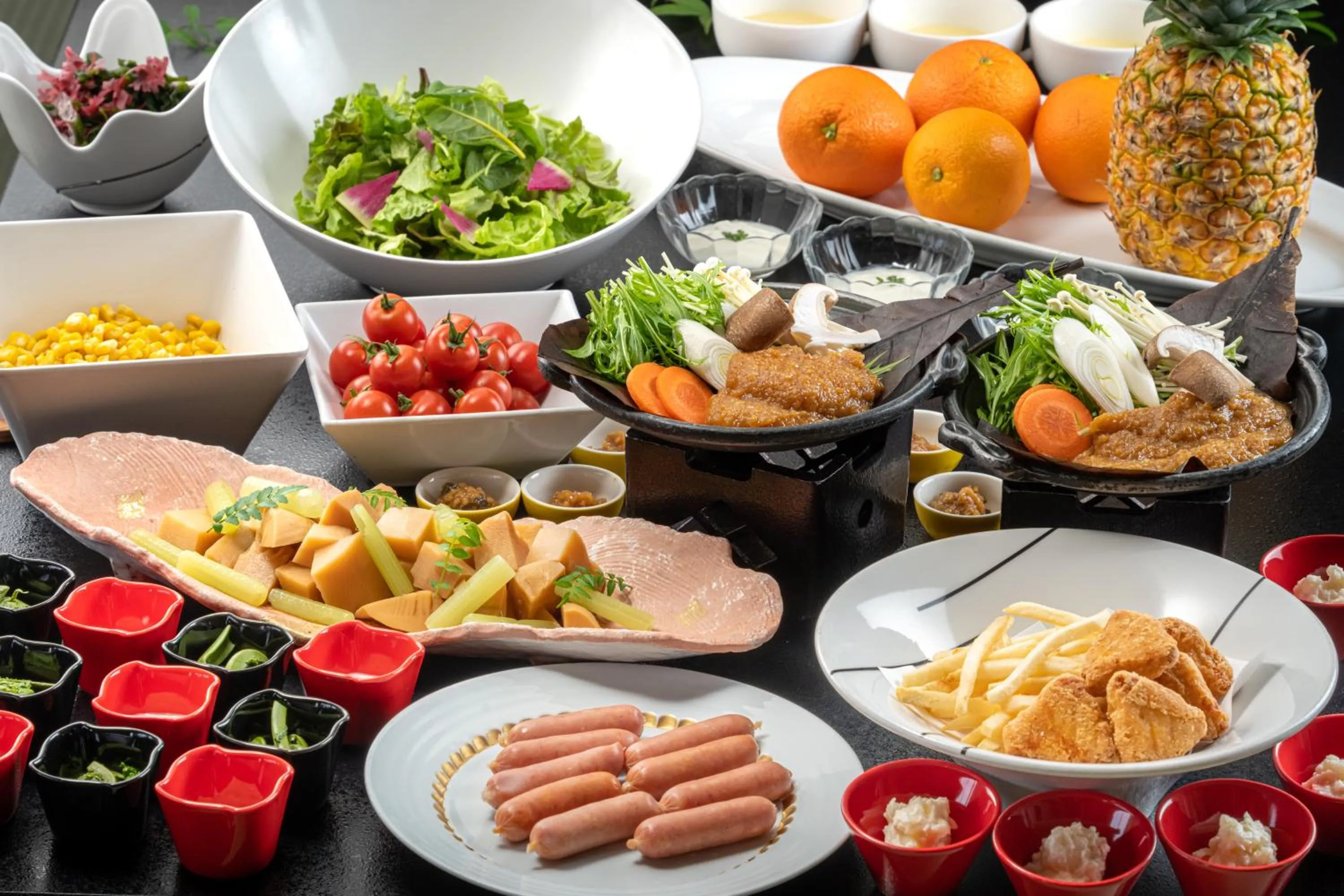 Breakfast in Enakyo Onsen Hotel Yuzuriha