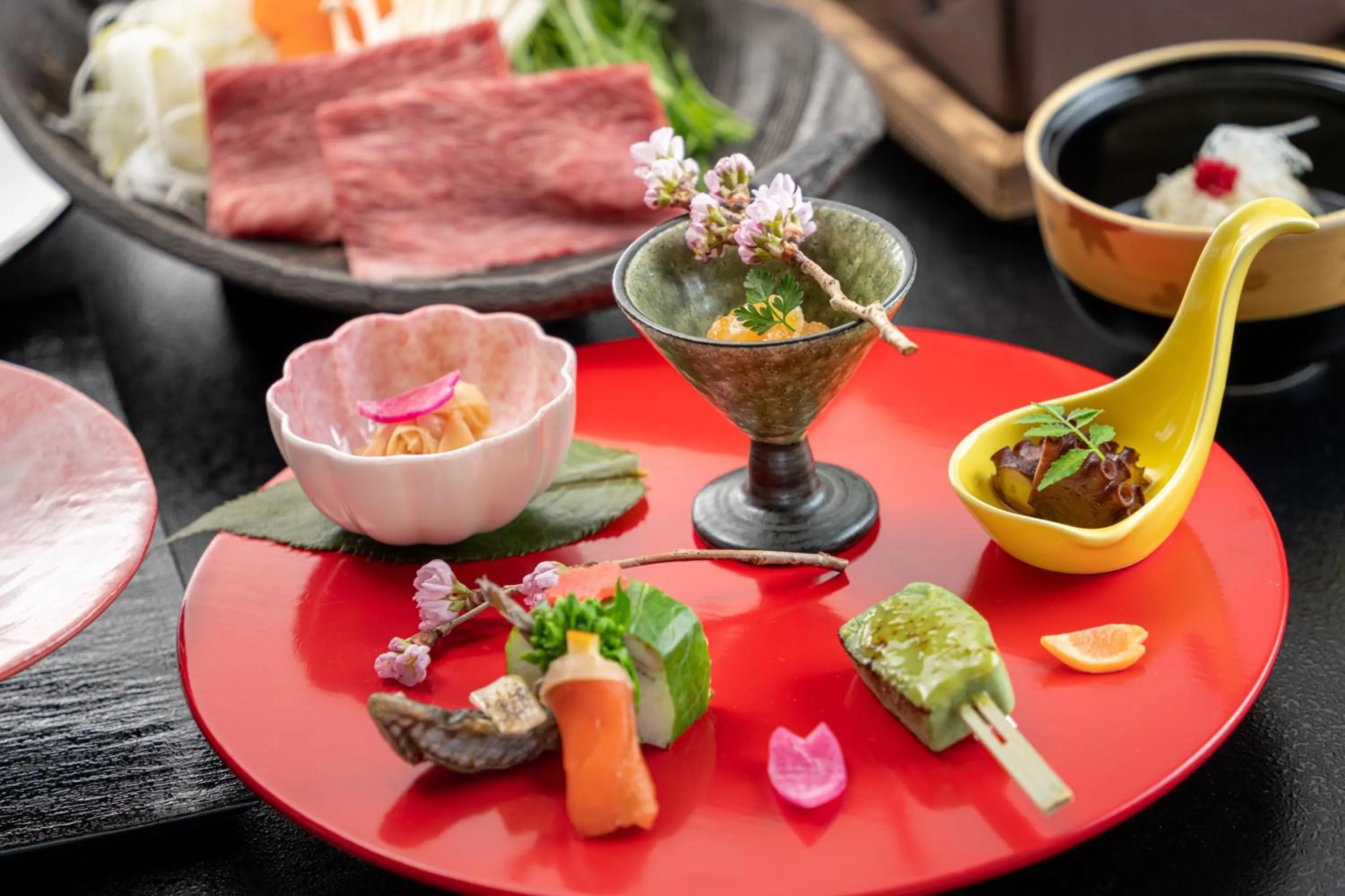 Dinner in Enakyo Onsen Hotel Yuzuriha