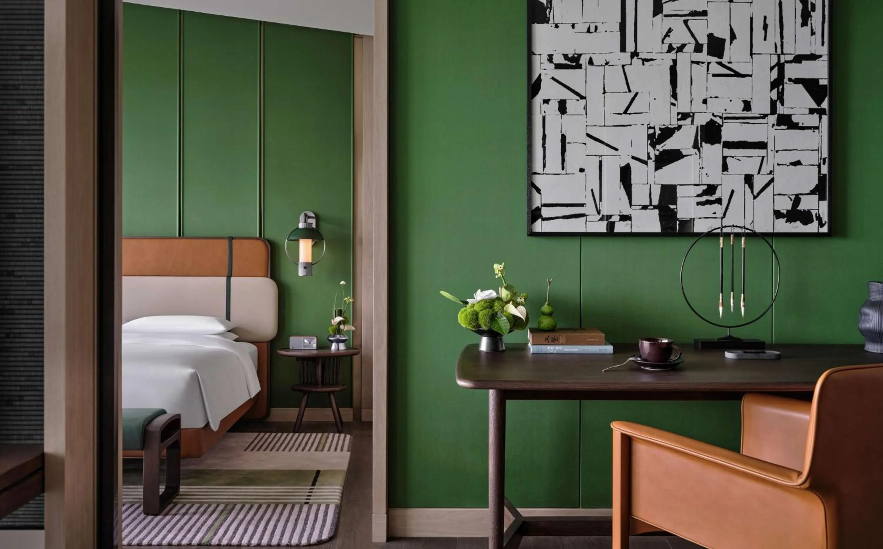 Photo of the whole room, Bed in Andaz Nanjing Hexi, By Hyatt