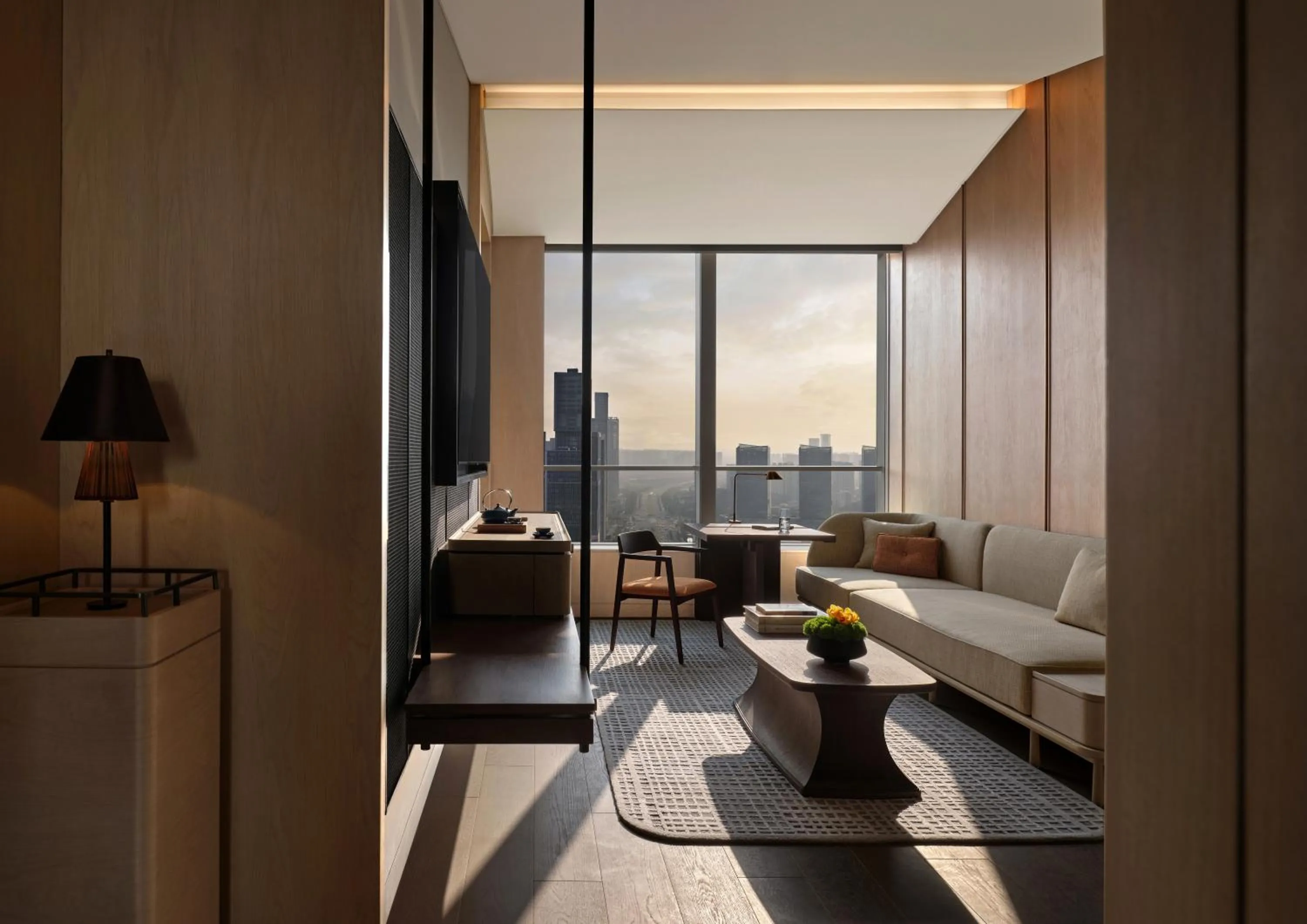 Living room in Andaz Nanjing Hexi, By Hyatt