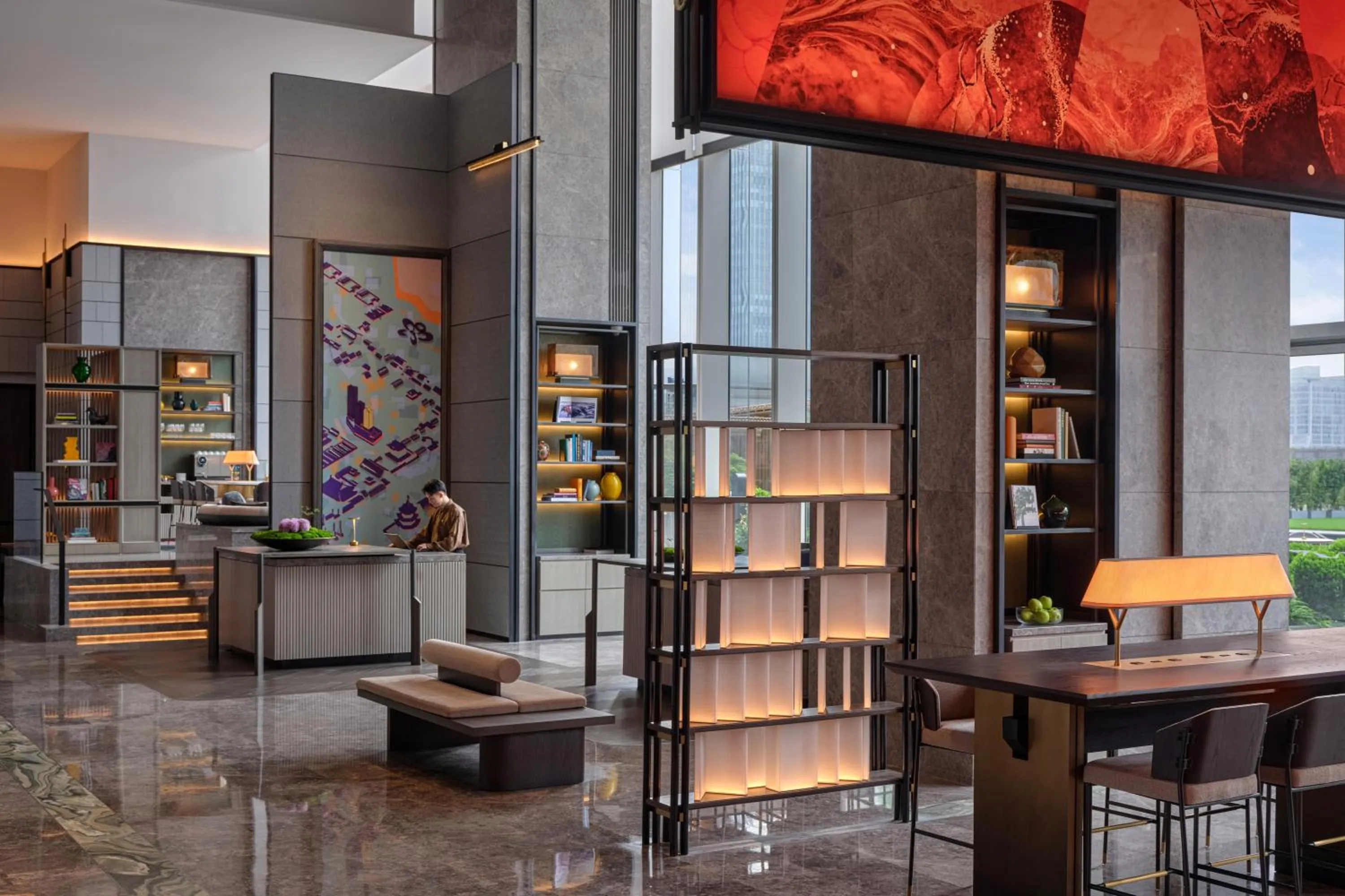 Lobby or reception in Andaz Nanjing Hexi, By Hyatt