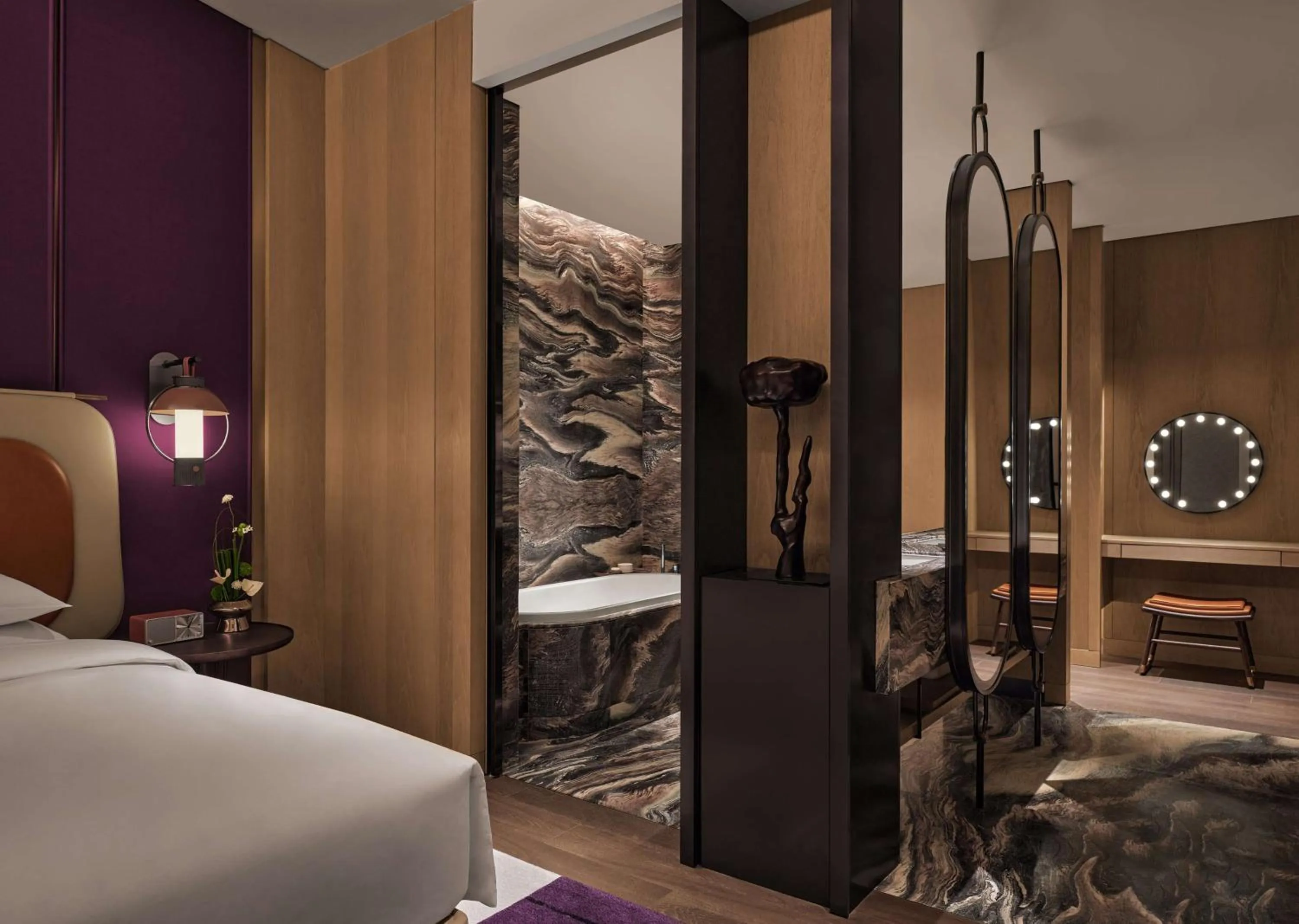 Photo of the whole room, Bed in Andaz Nanjing Hexi, By Hyatt