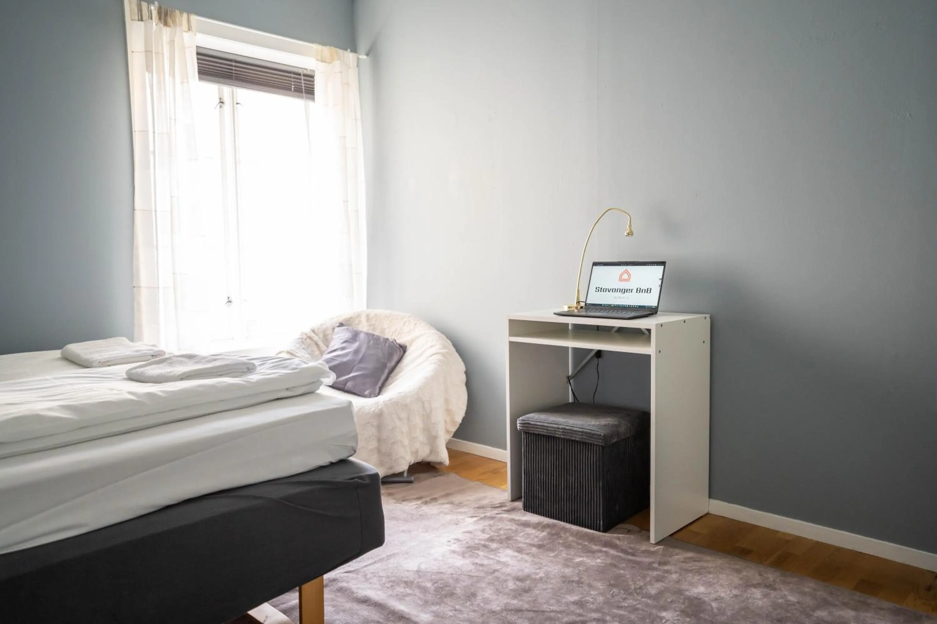 Bed in Brand-New 2bd Apt in Heart of Stavanger 0 min to Downtown