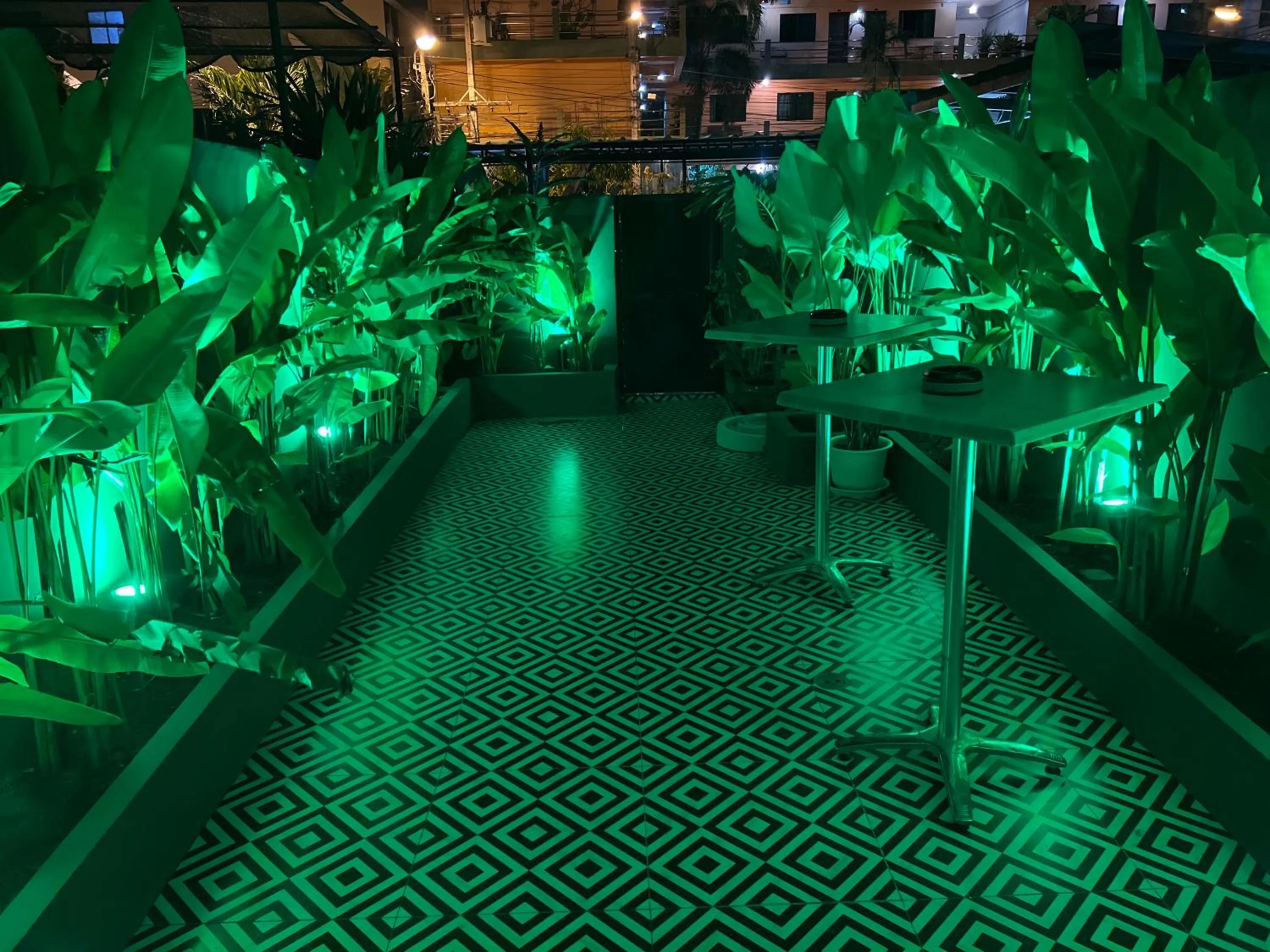 Garden in ONE LODGE Pattaya