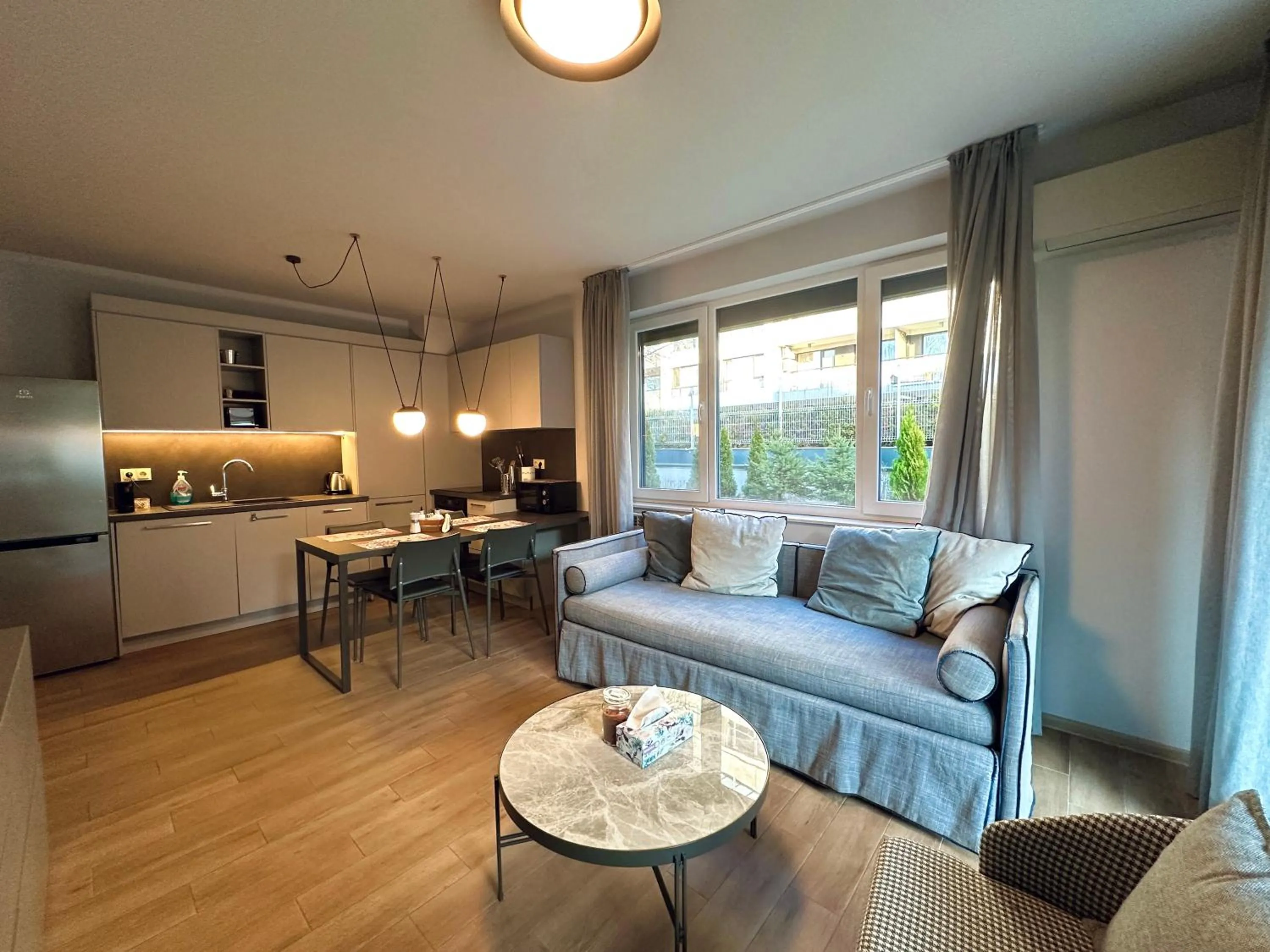 Living room in 7th Sense boutique apartments