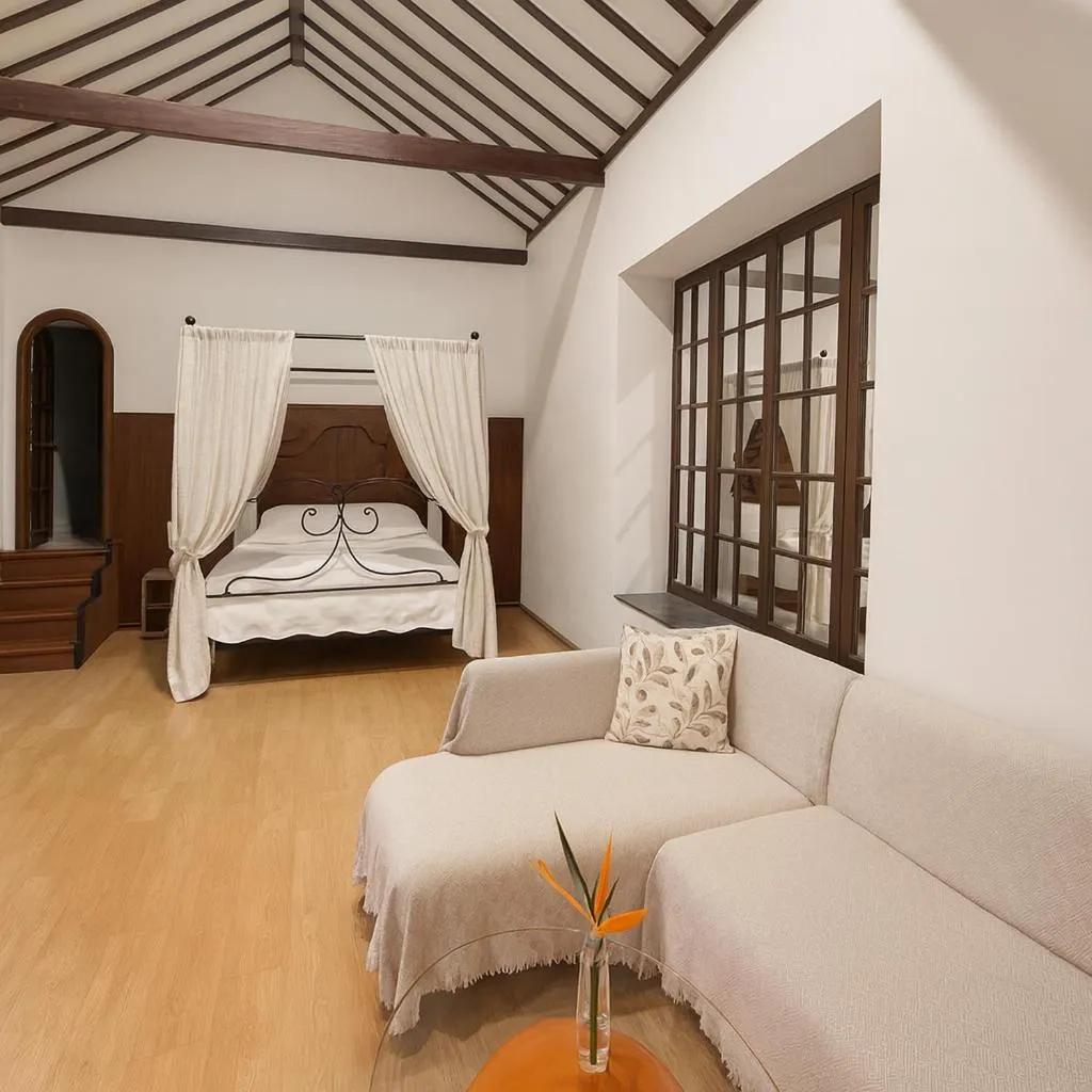 Photo of the whole room, Bed in Hotel Rural Villa del Monte