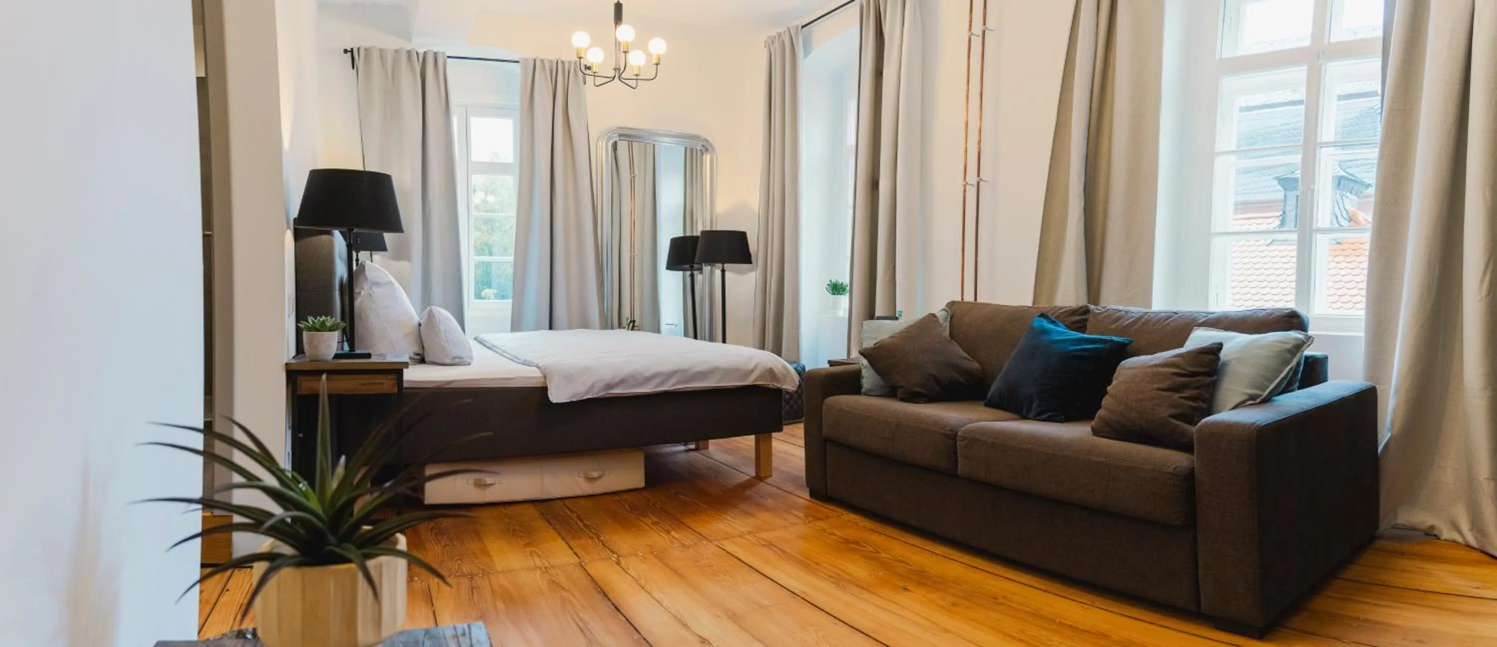 Photo of the whole room, Bed in Hofgut Schmitte