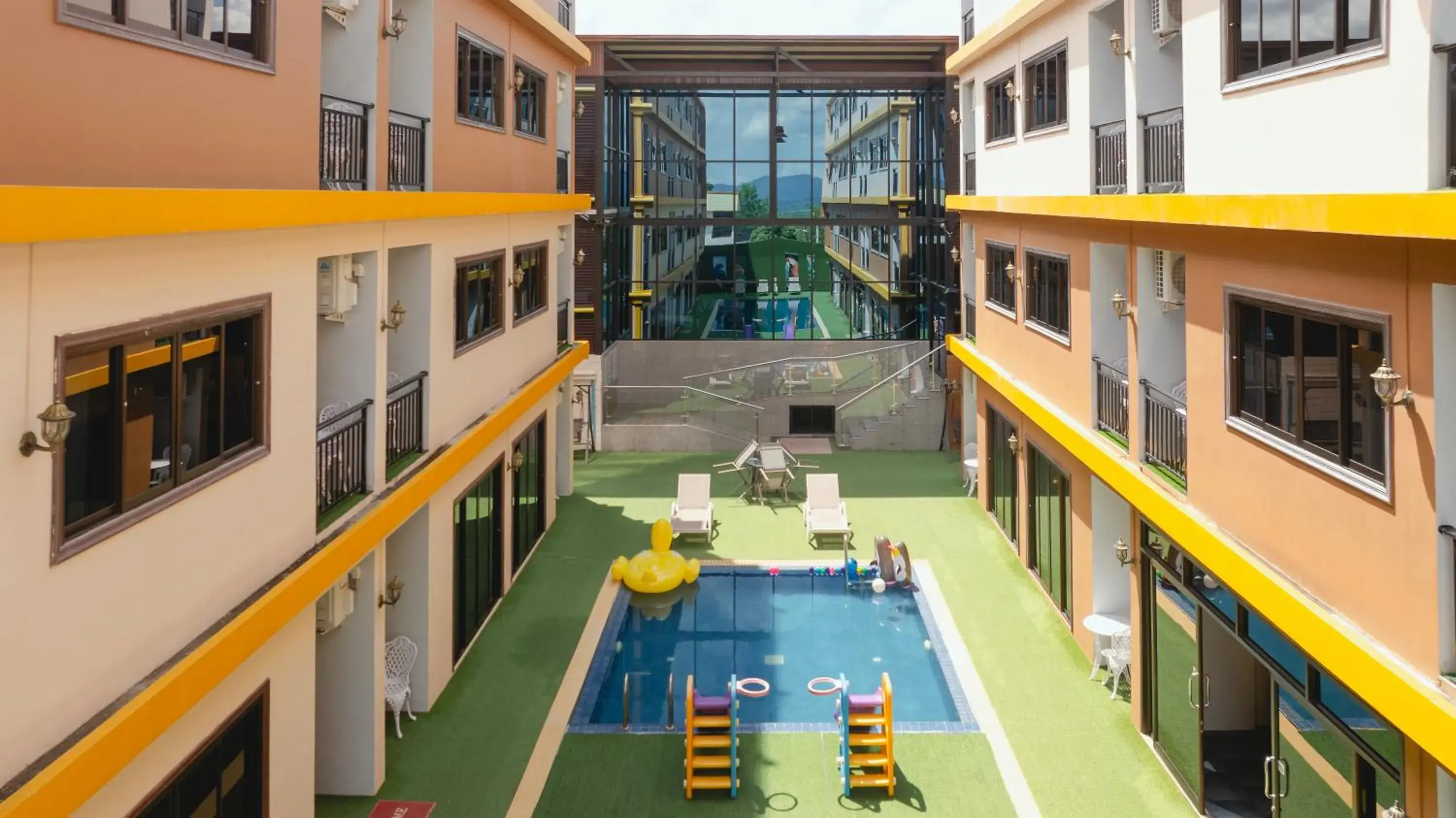 Pool view in Baan Plaifah Khao Yai Hotel Pool view in Baan Plaifah Khao Yai Hotel