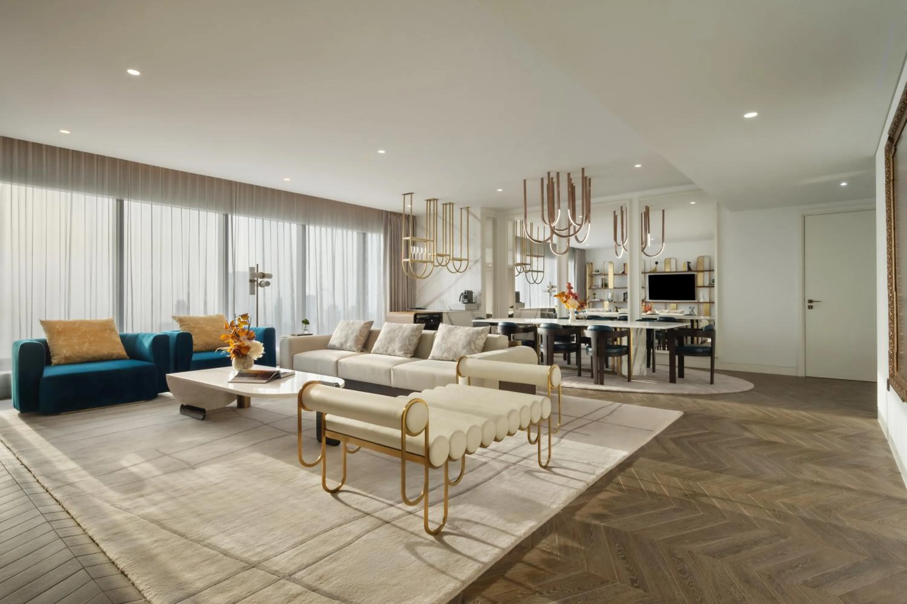 Living room in SO/ Uptown Dubai