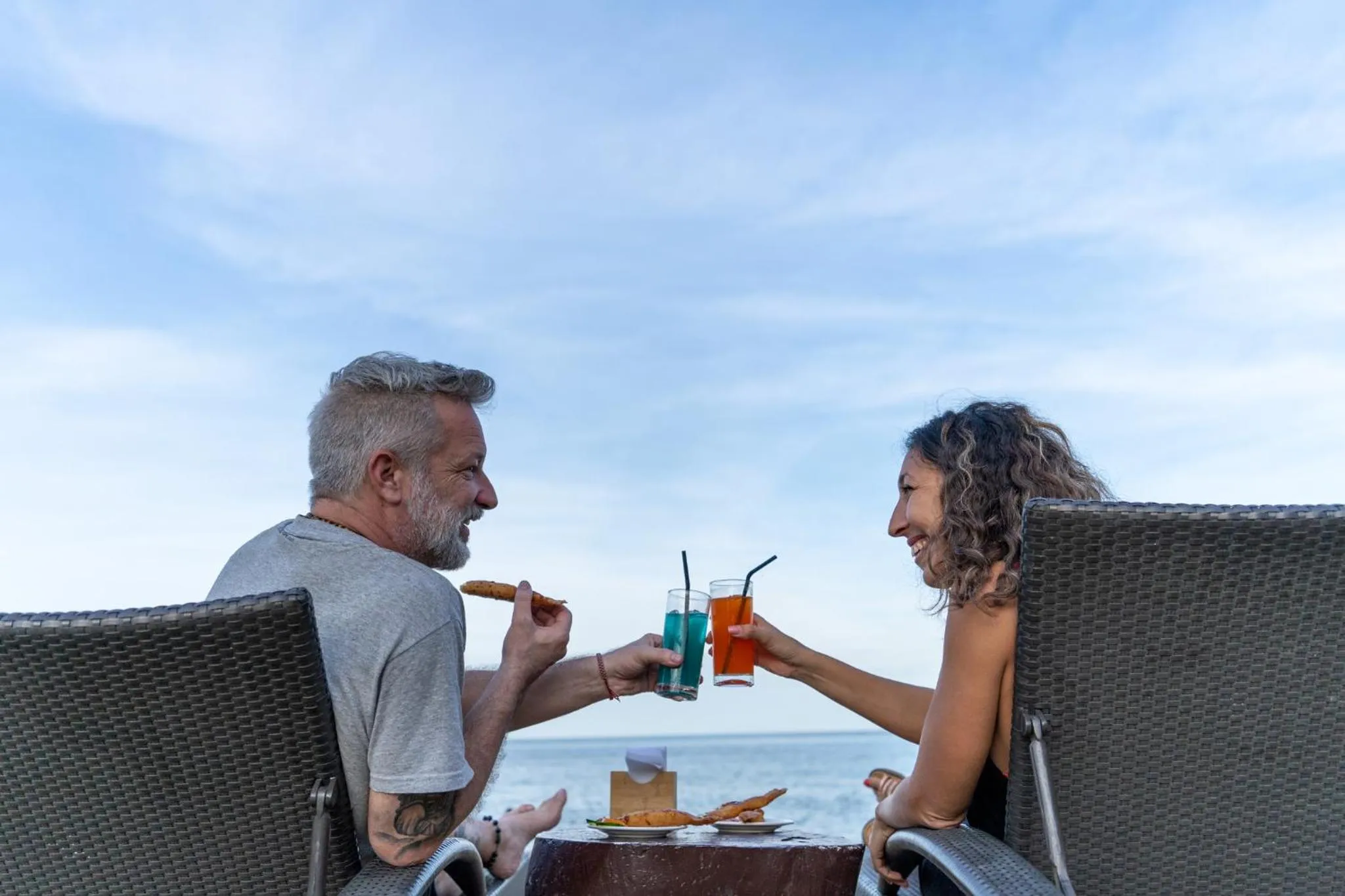 People in Bamboo Paraiso Resort at Bolo Beach