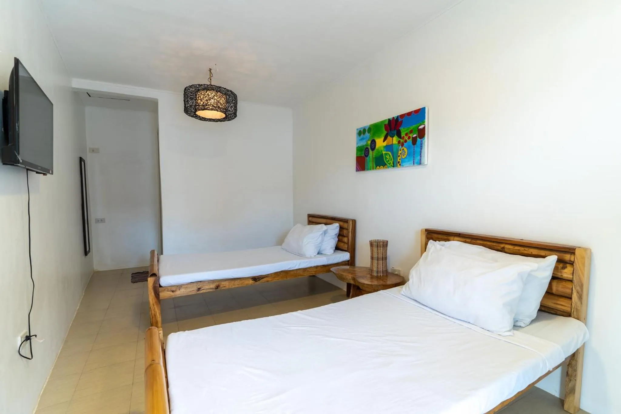 Bedroom, Bed in Bamboo Paraiso Resort at Bolo Beach