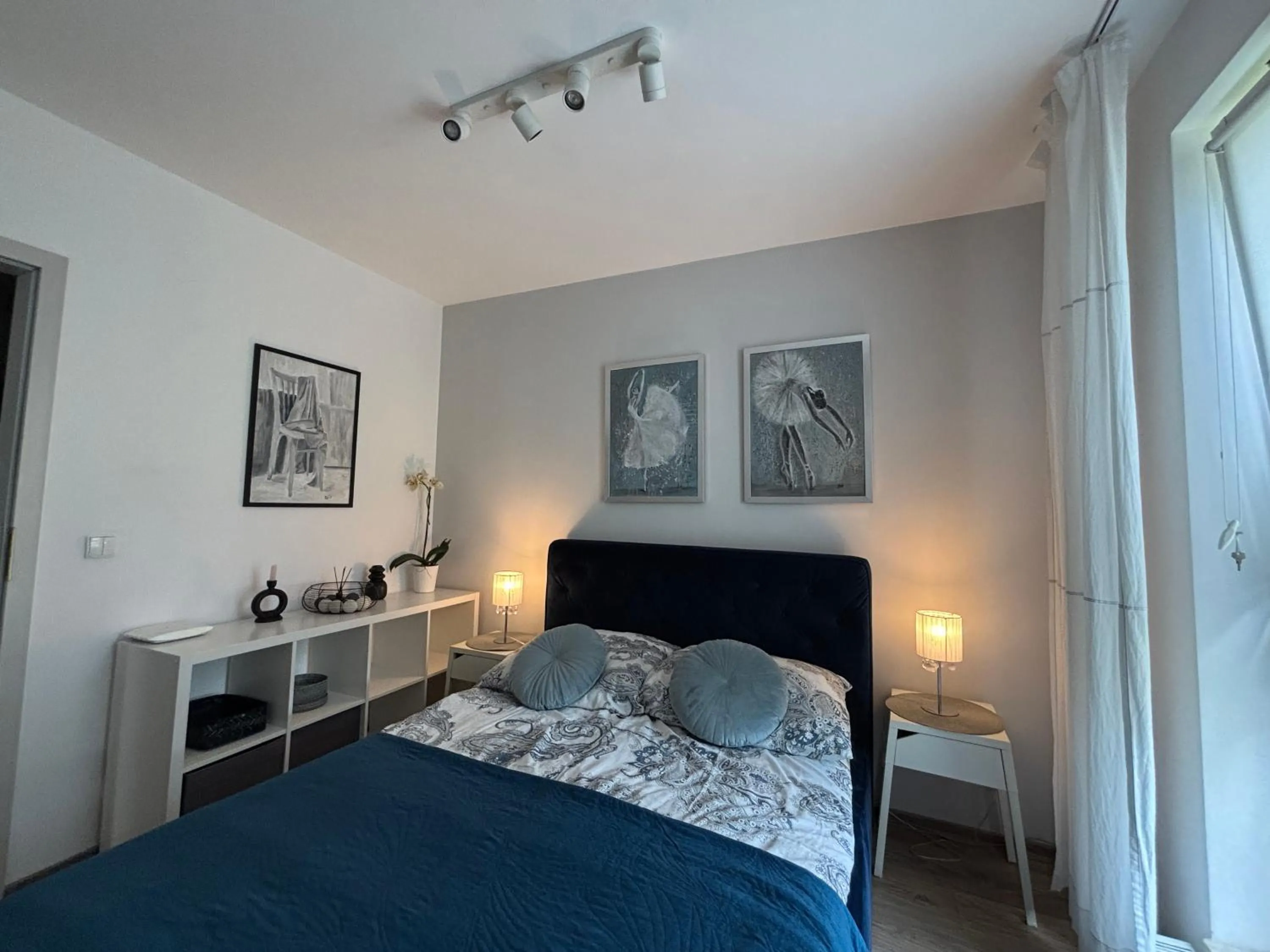 Bedroom, Bed in Apartament Kalina