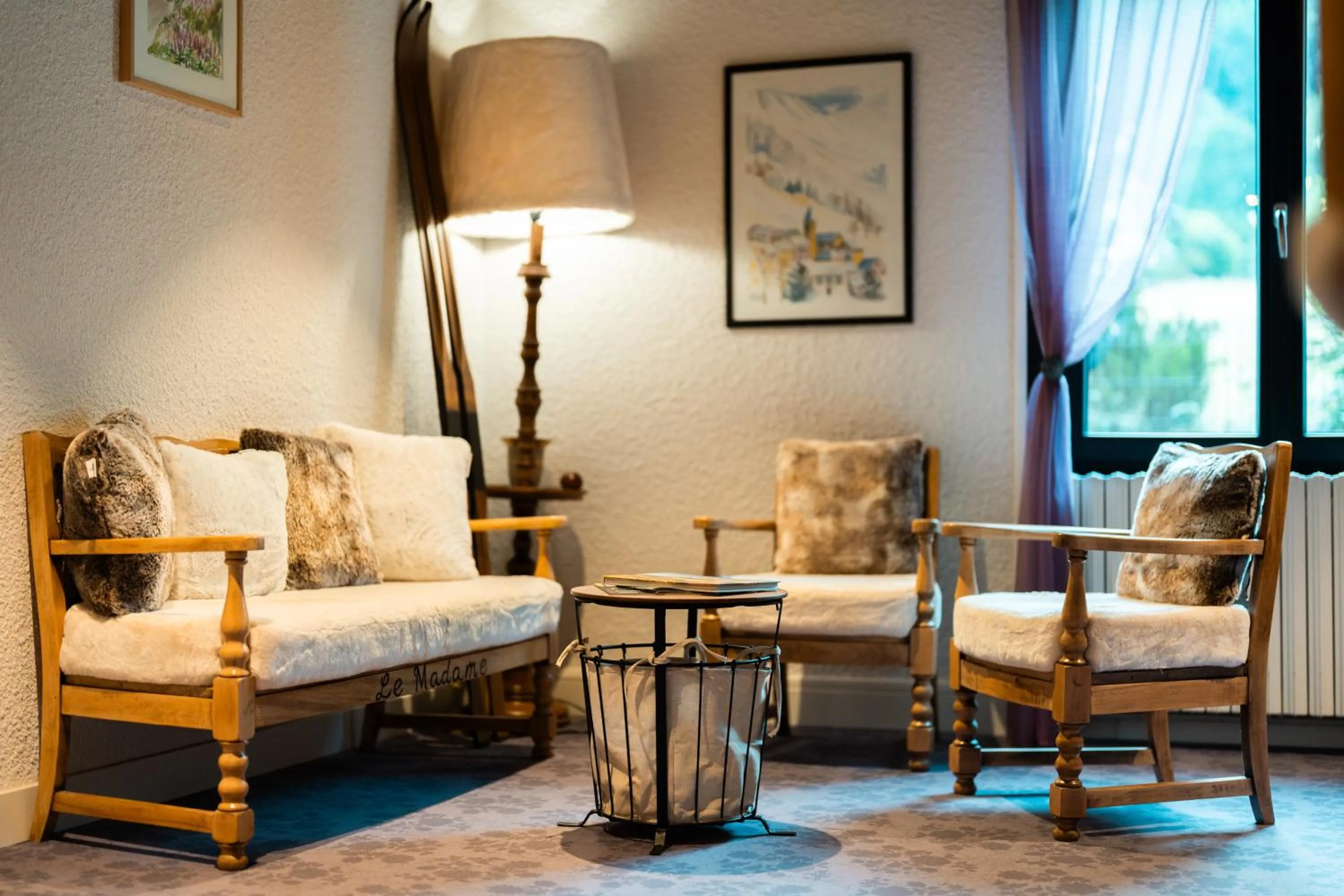 Bed in Hôtel Restaurant Le Madame