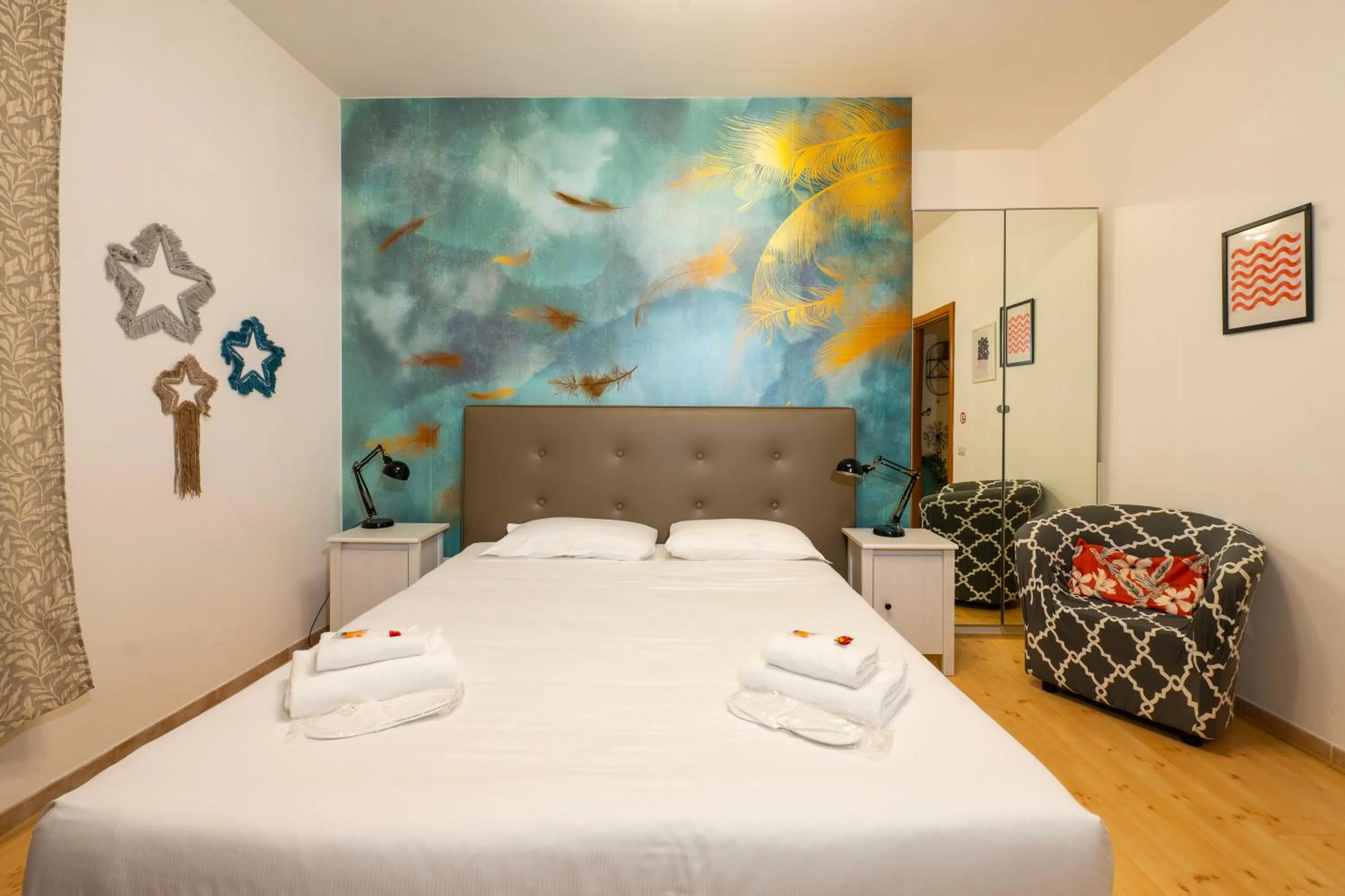 Bed in Mia House Roma