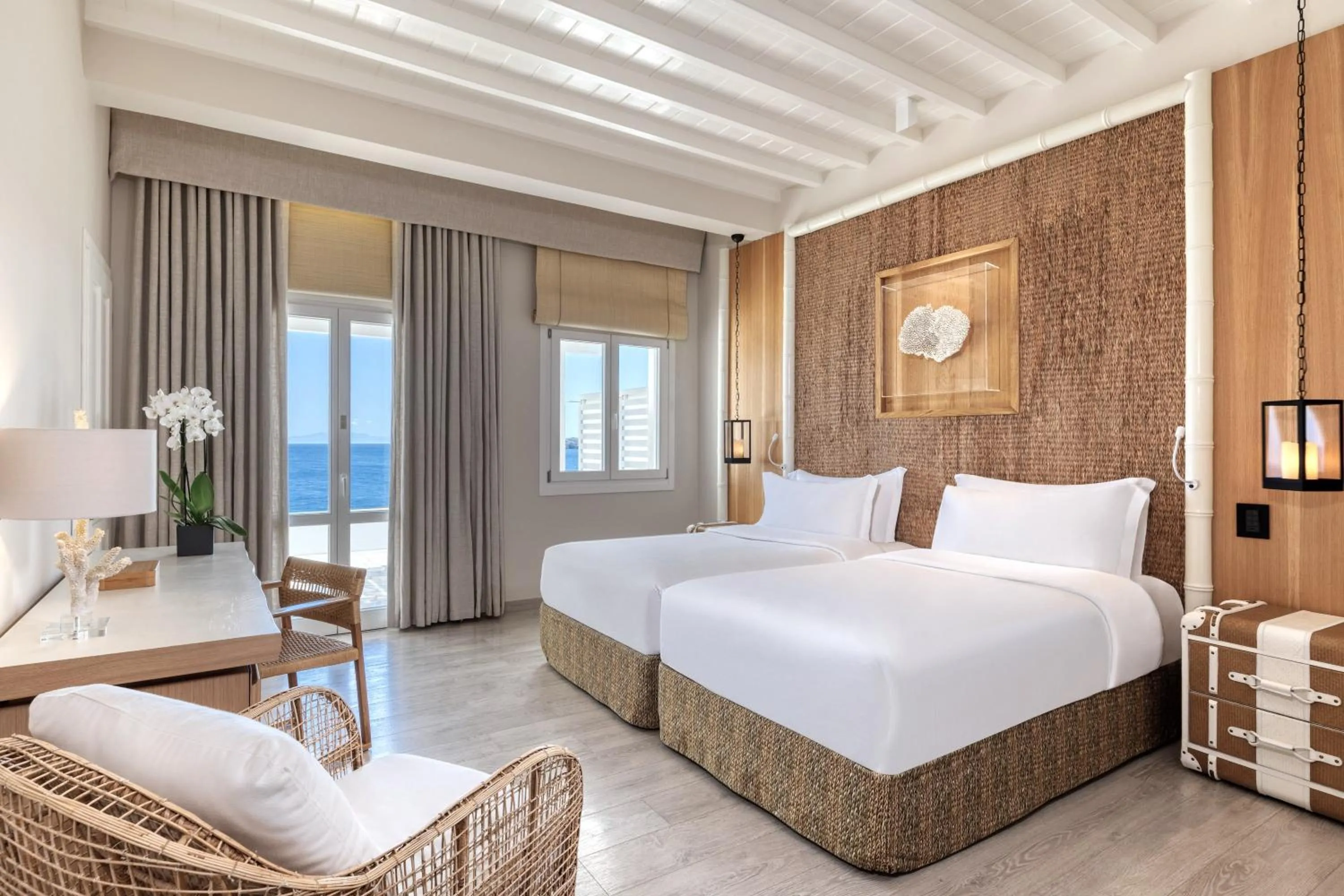 Bedroom, Bed in Santa Marina, A Luxury Collection Resort, Mykonos