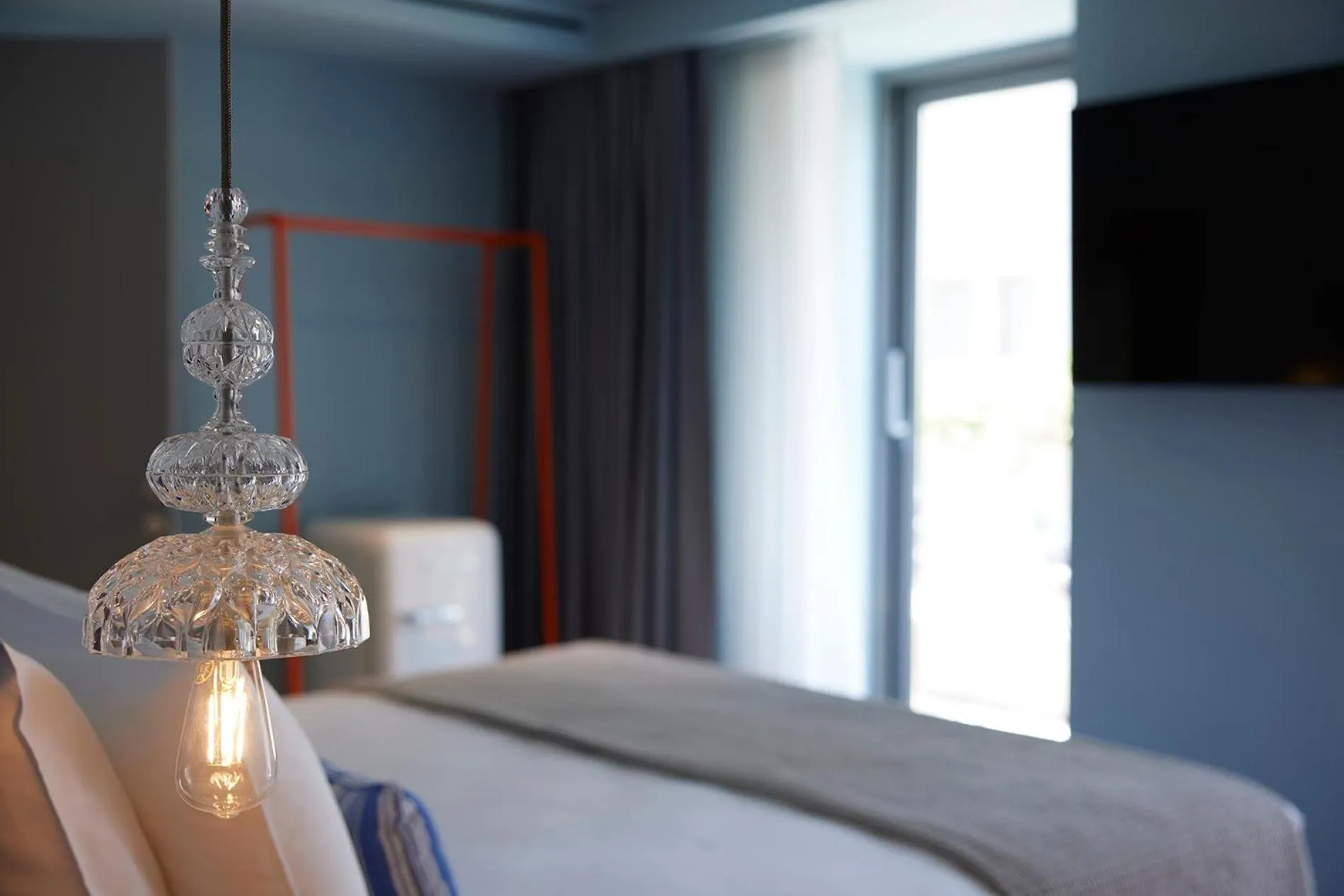 Decorative detail, Bed in Fresh Hotel, a member of Design Hotels