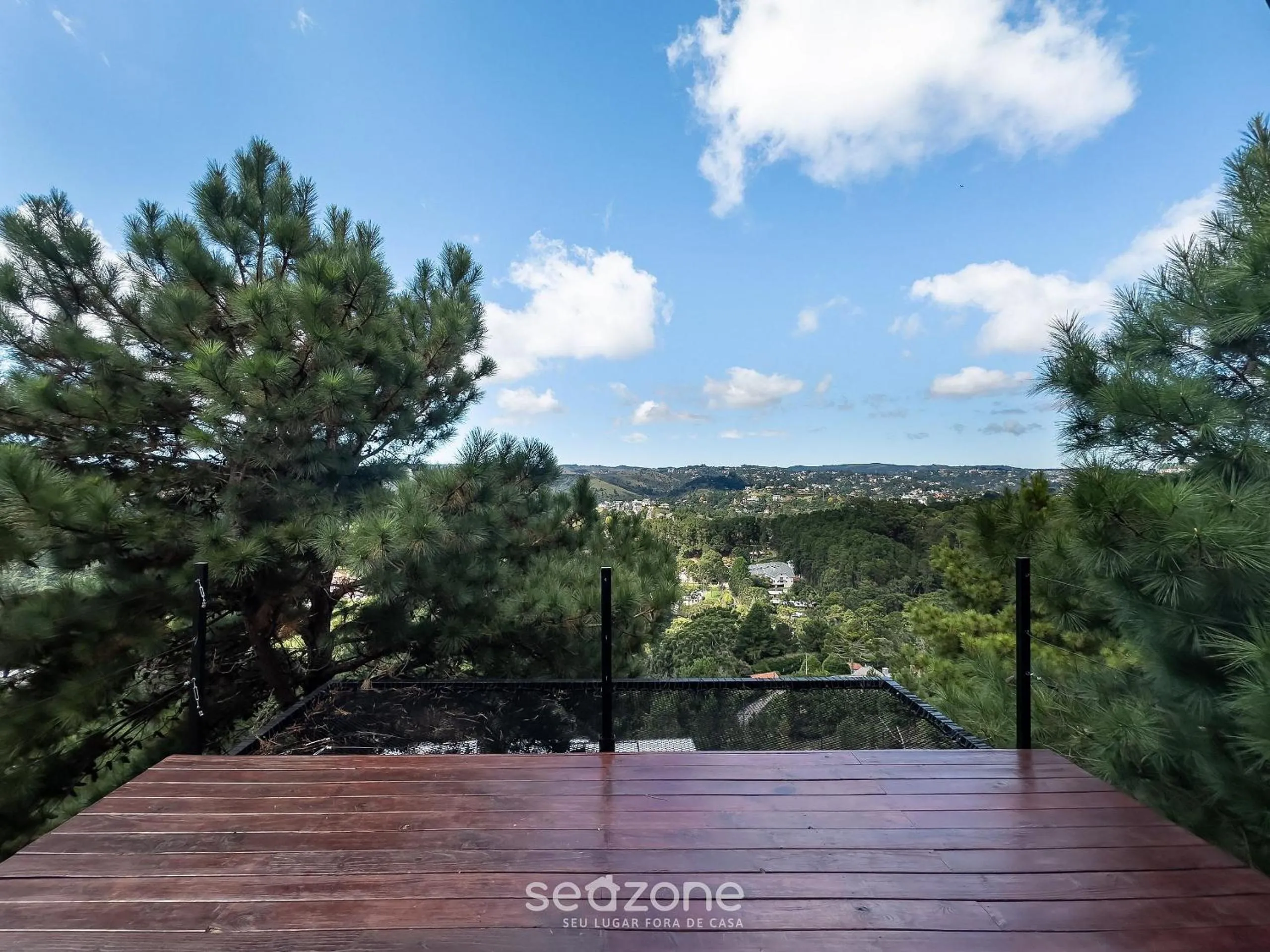 Balcony/Terrace in Chales Naturale - Campos do Jordão - CNA