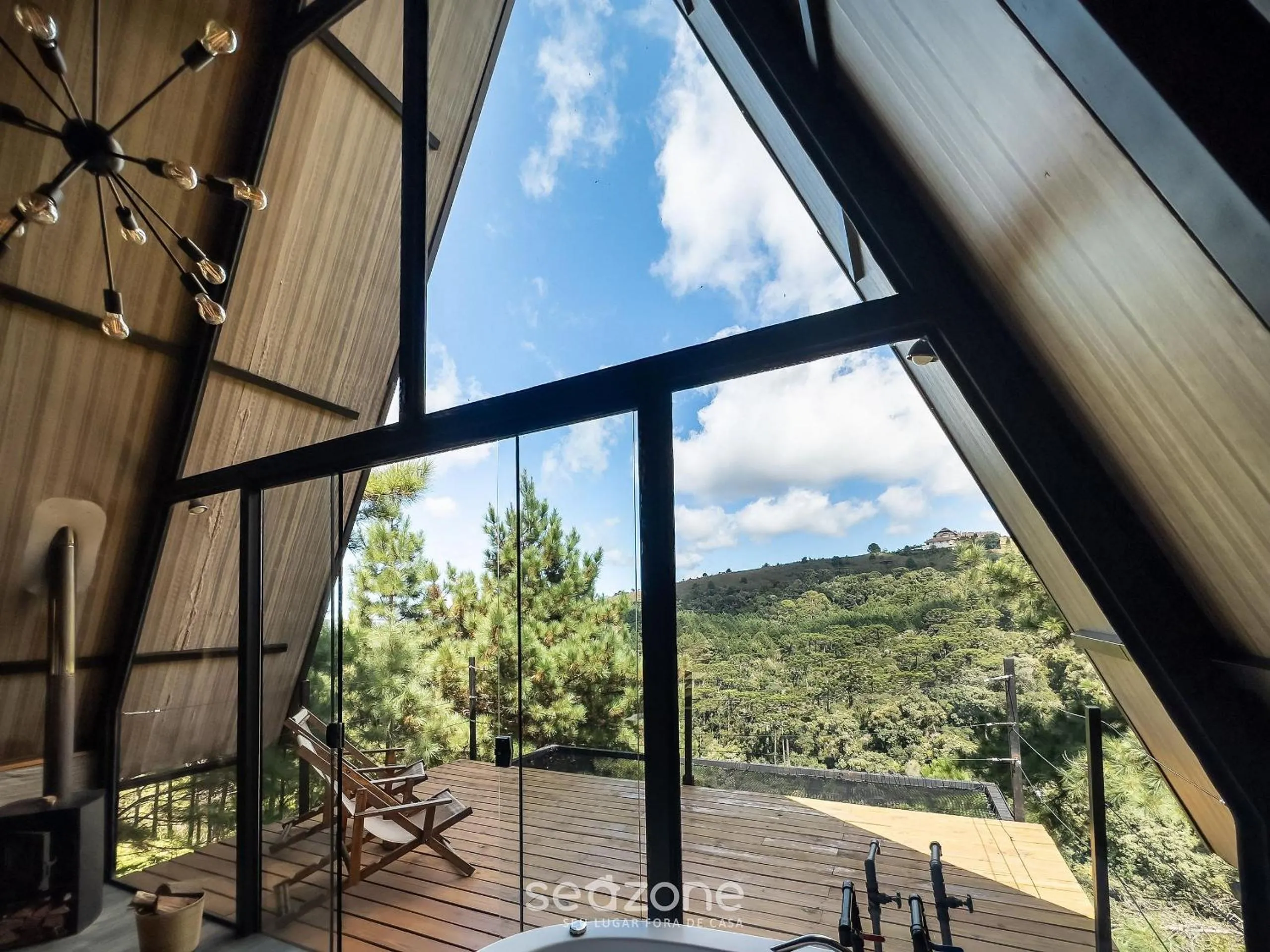 Balcony/Terrace in Chales Naturale - Campos do Jordão - CNA