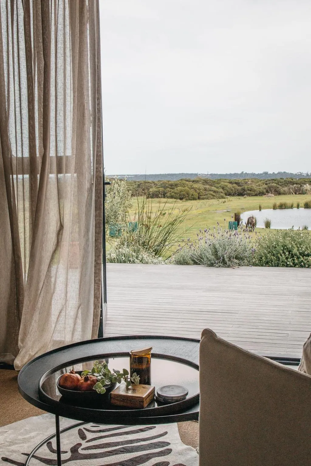 Seating area in Majuba Country Lodge
