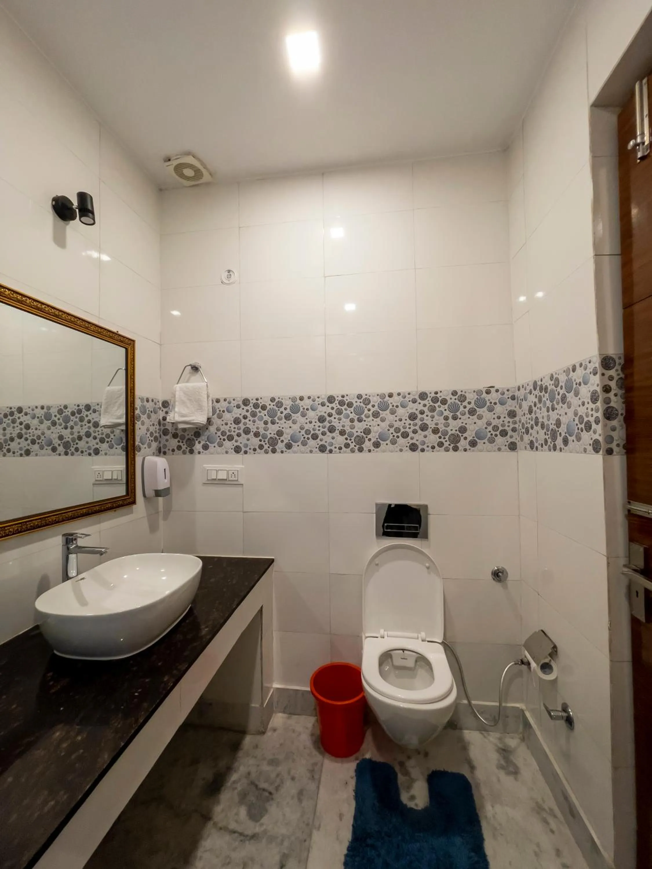 Toilet in PinnacleHouse kanatal Uttarakhand