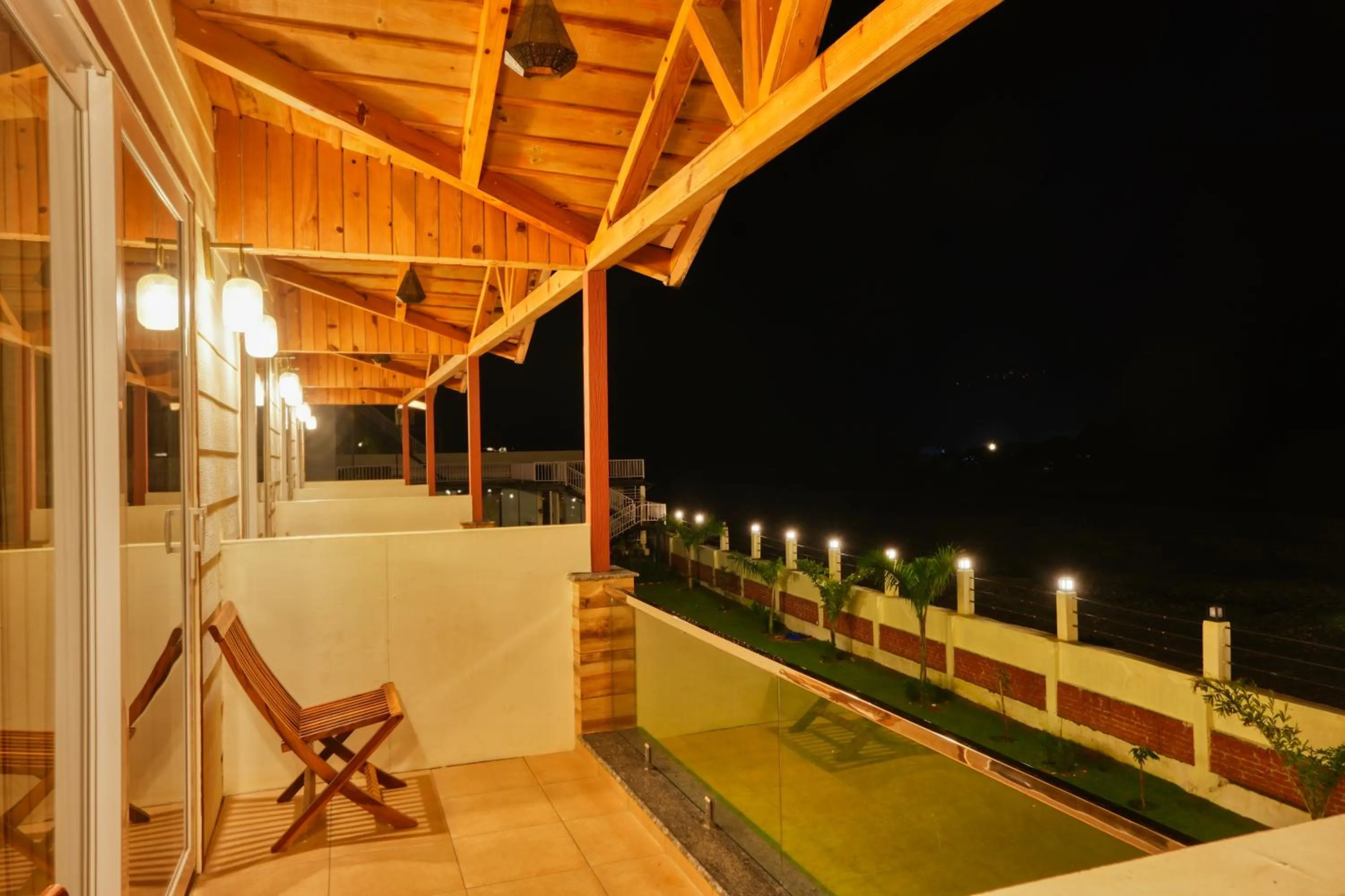 Balcony/Terrace in Qcent Woods Resort & Spa, Rishikesh
