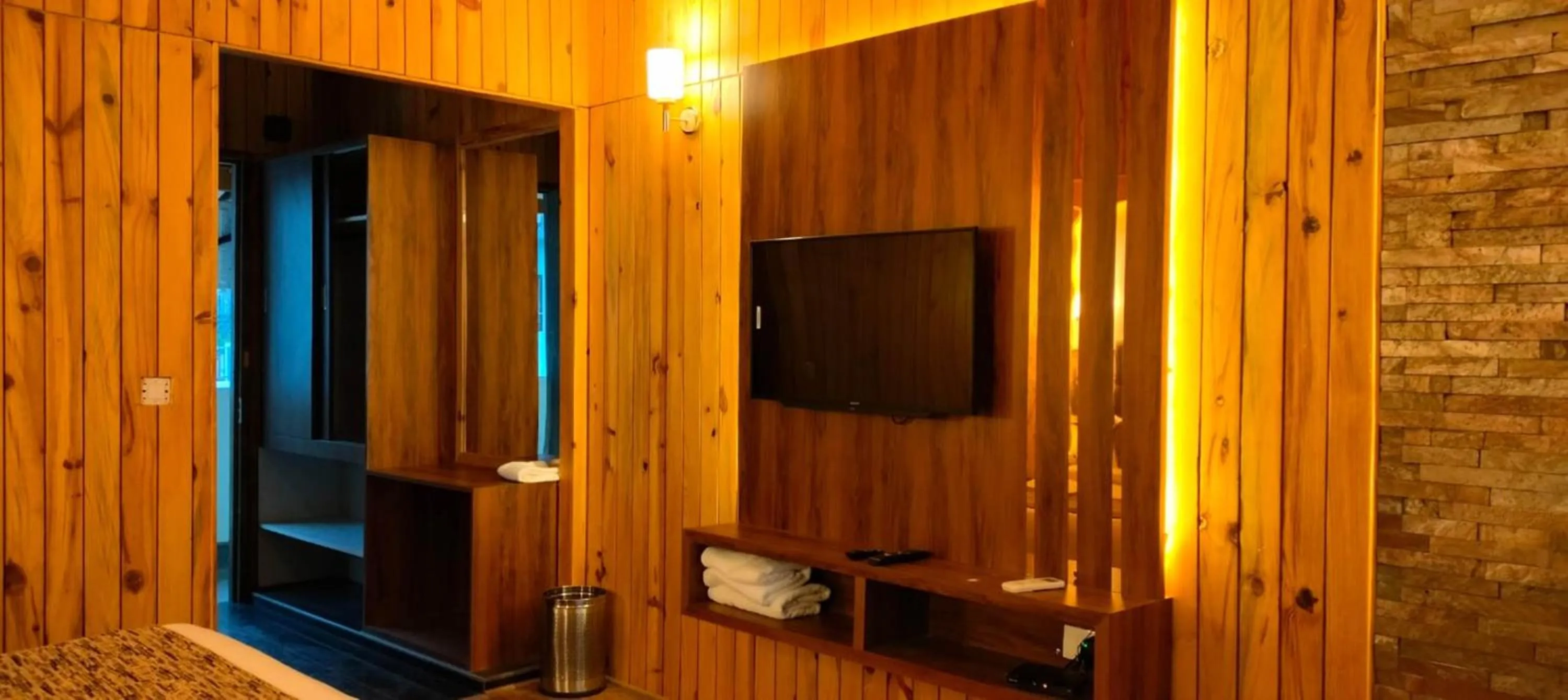 TV and multimedia in Qcent Woods Resort & Spa, Rishikesh