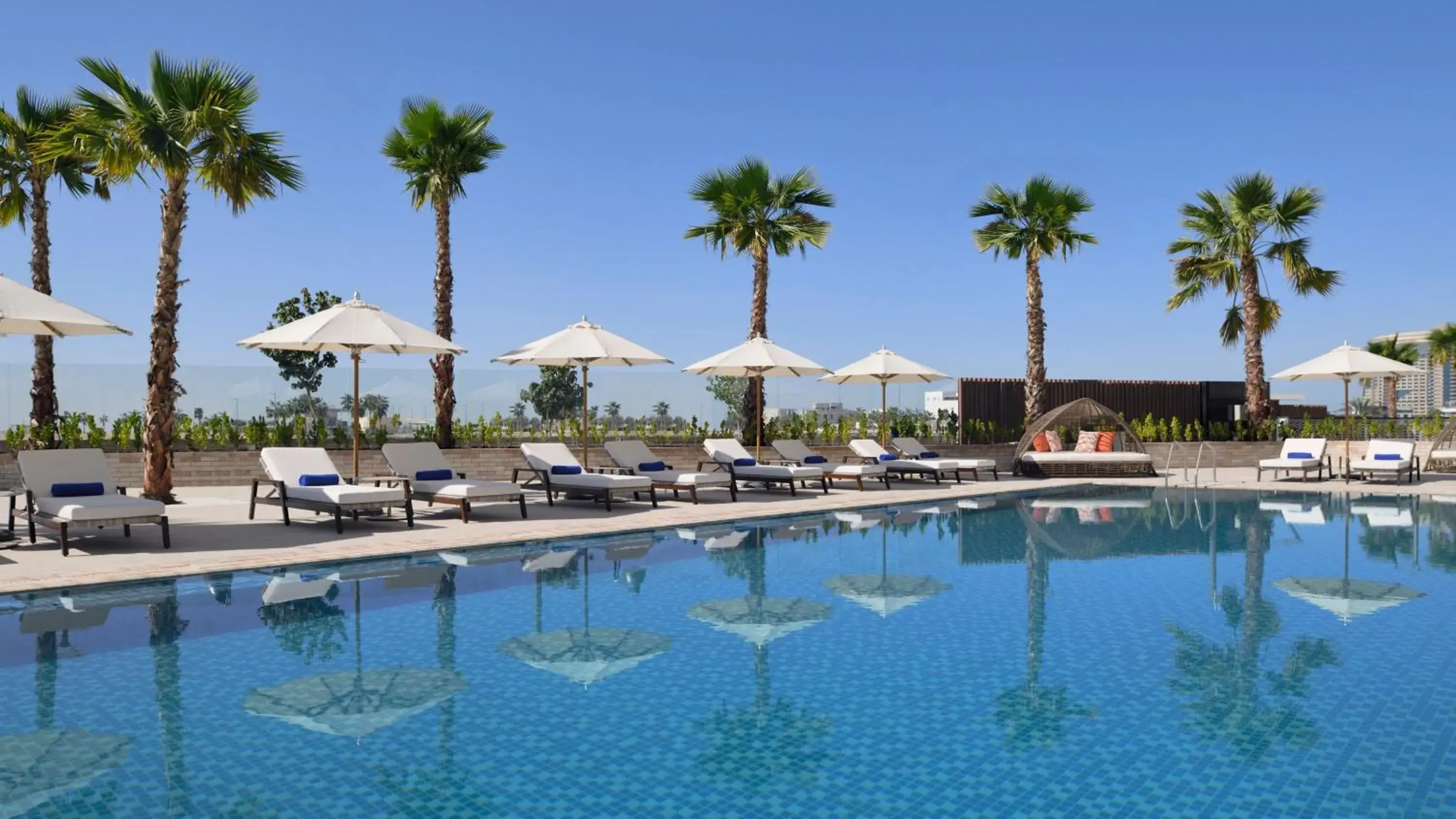 Swimming pool in InterContinental Residences Abu Dhabi by IHG Swimming pool in InterContinental Residences Abu Dhabi by IHG