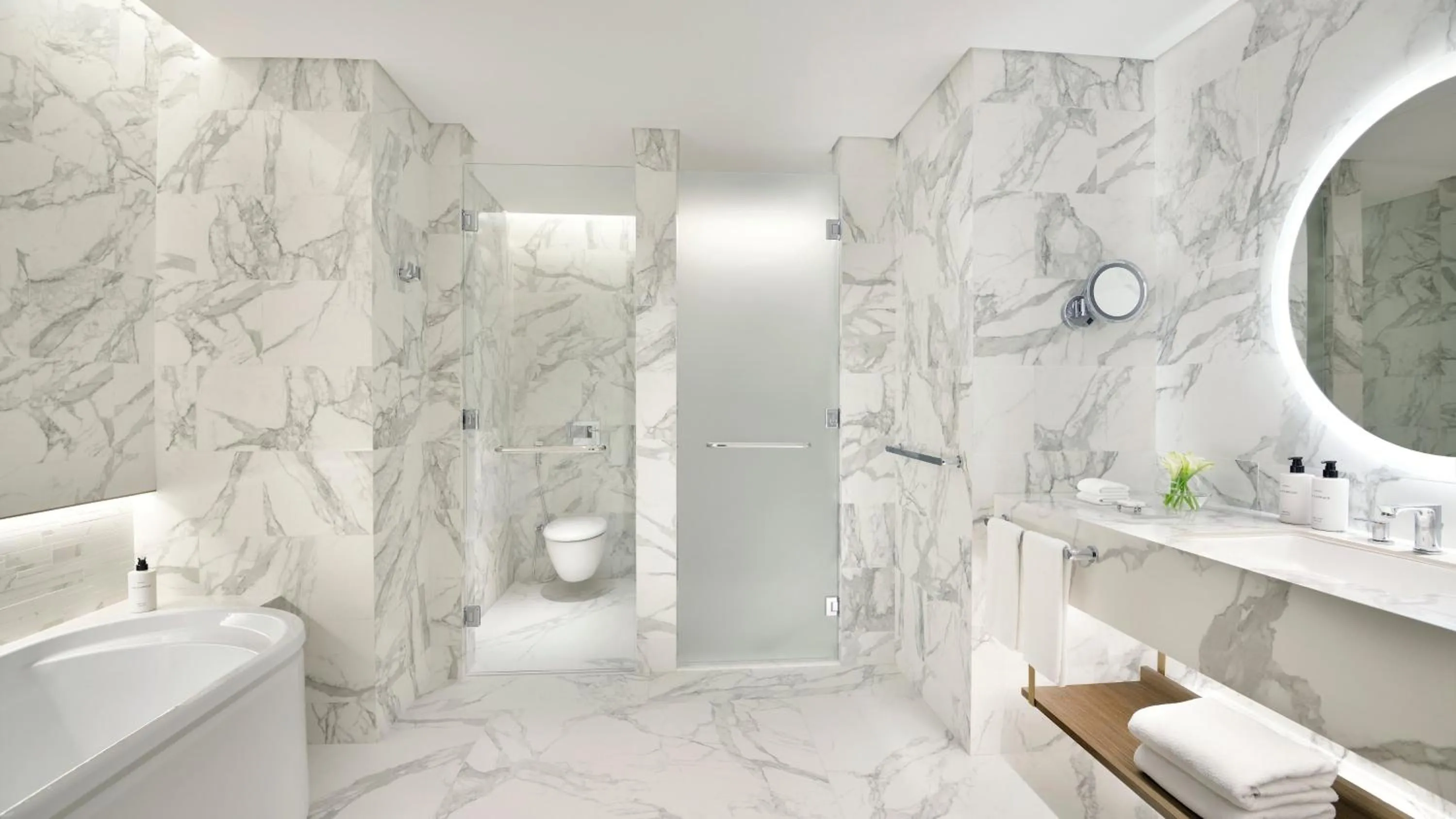 Bathroom in InterContinental Residences Abu Dhabi by IHG