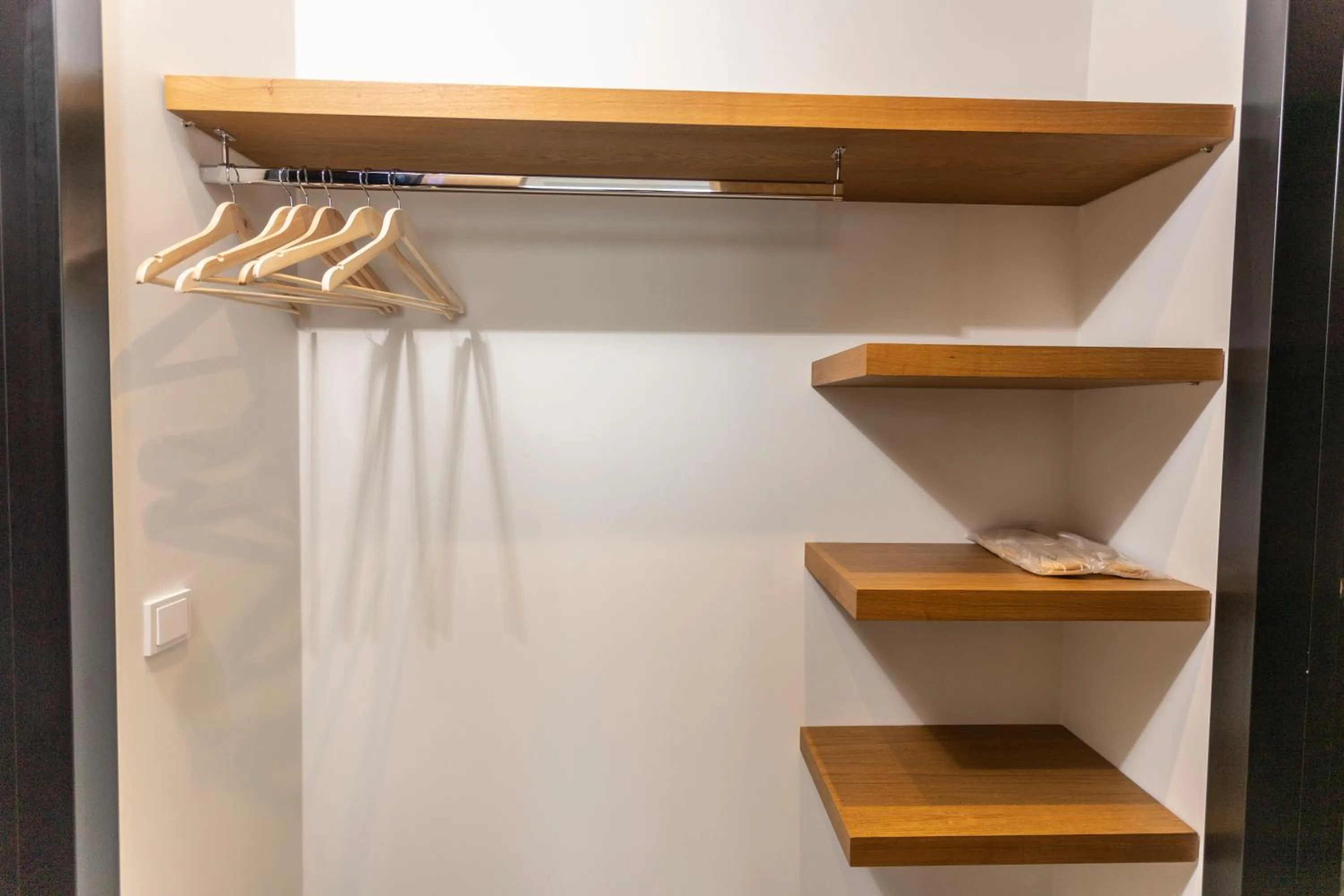 wardrobe in Kaktus Suites Private Pool
