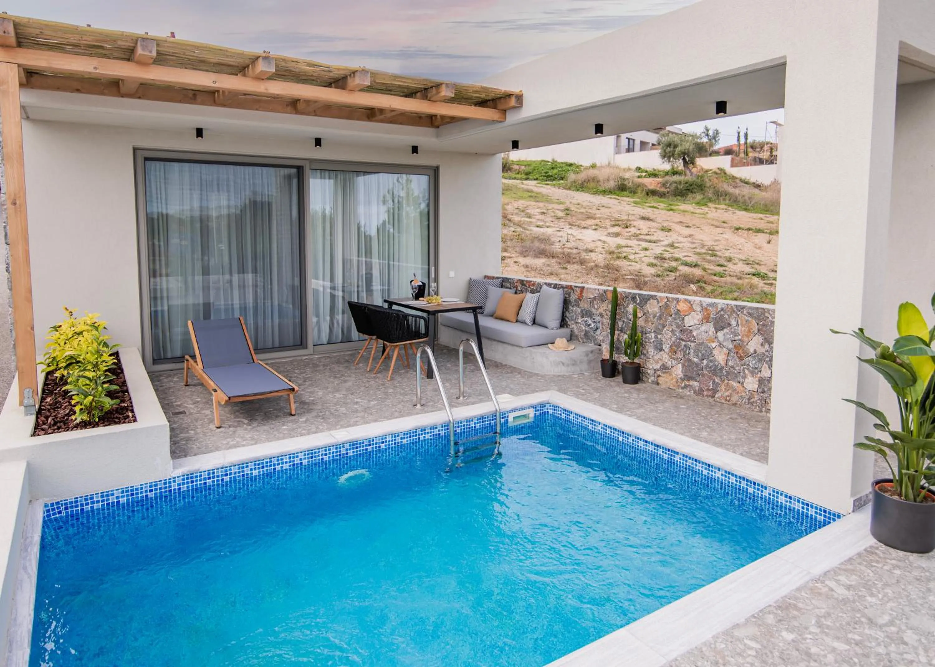Patio in Kaktus Suites Private Pool