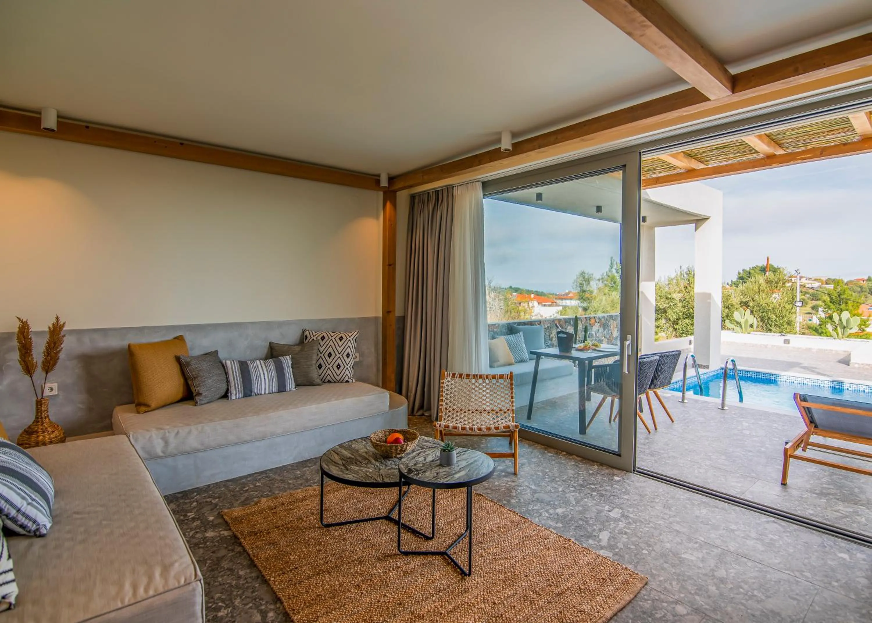 Living room in Kaktus Suites Private Pool