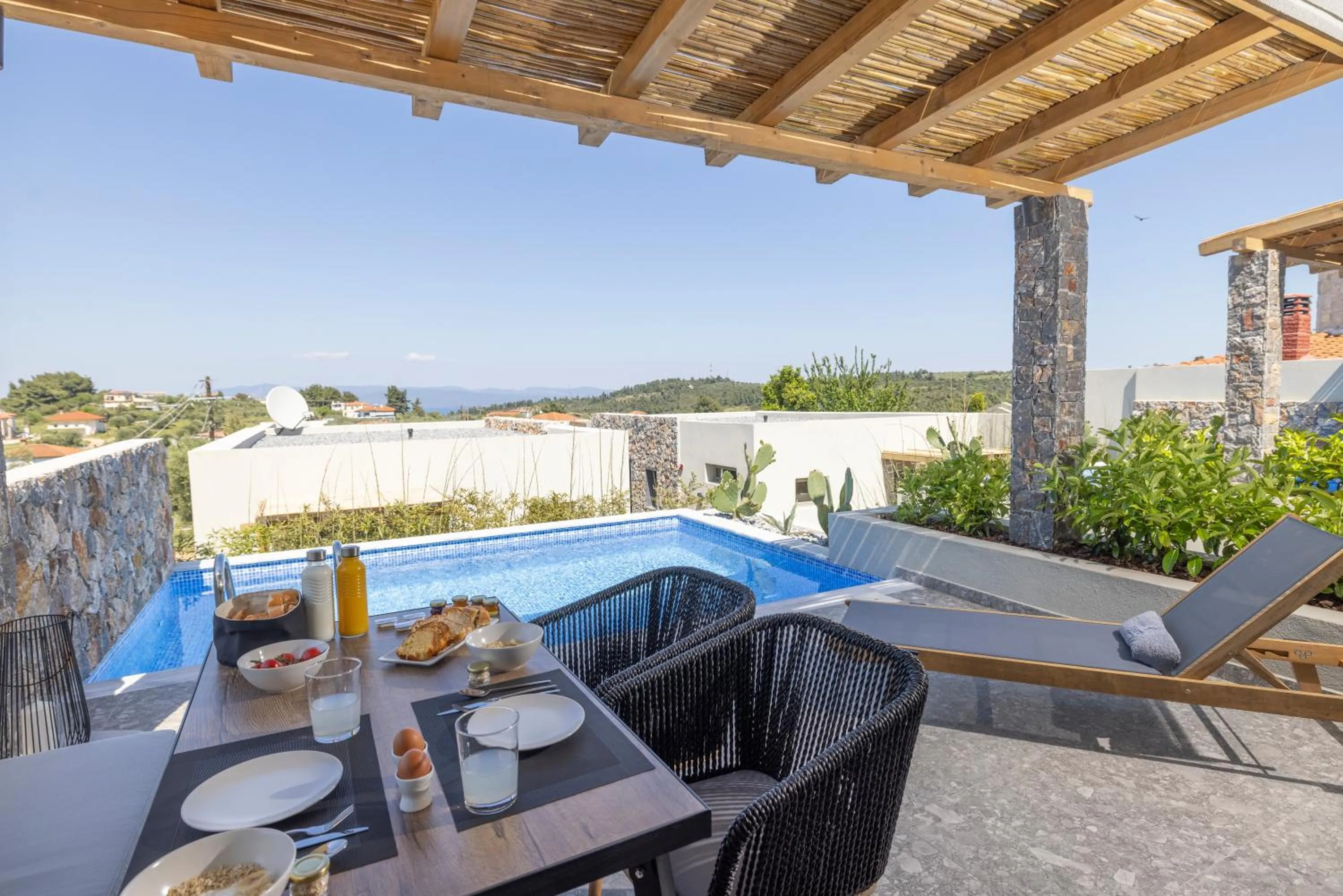 Patio in Kaktus Suites Private Pool