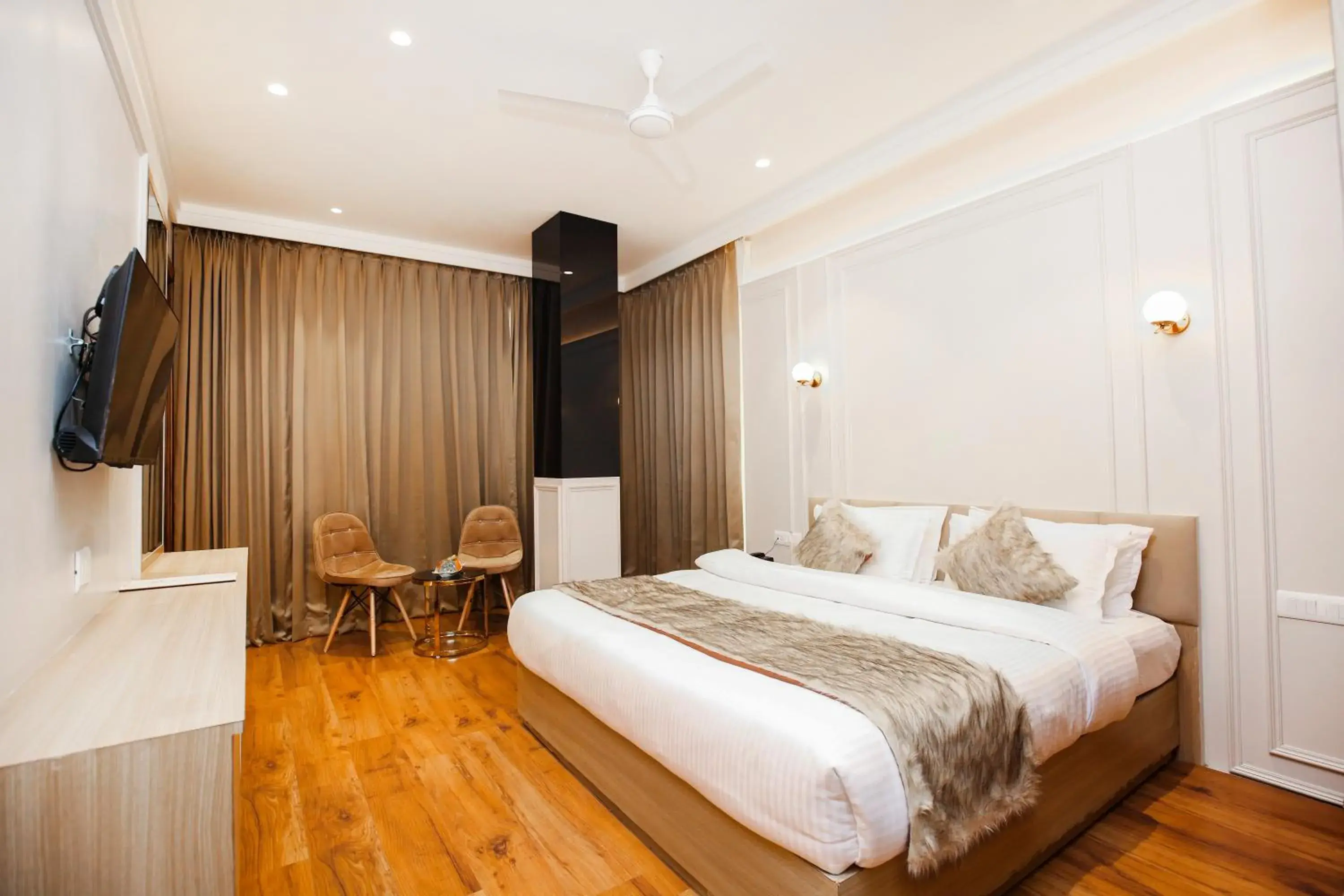 Bedroom, Bed in Hotel Euphoria Green Bedroom, Bed in Hotel Euphoria Green