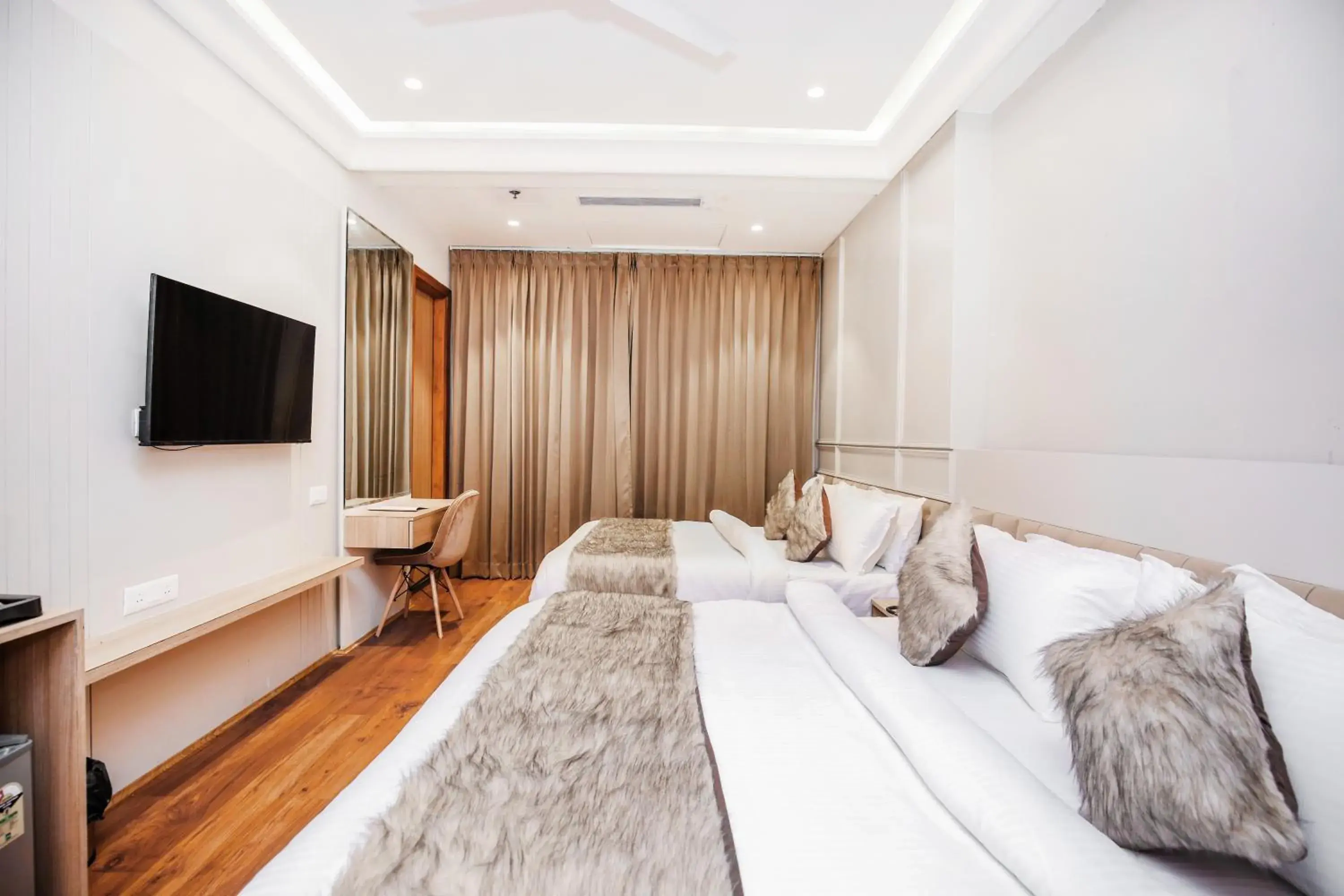 Bedroom, Bed in Hotel Euphoria Green Bedroom, Bed in Hotel Euphoria Green