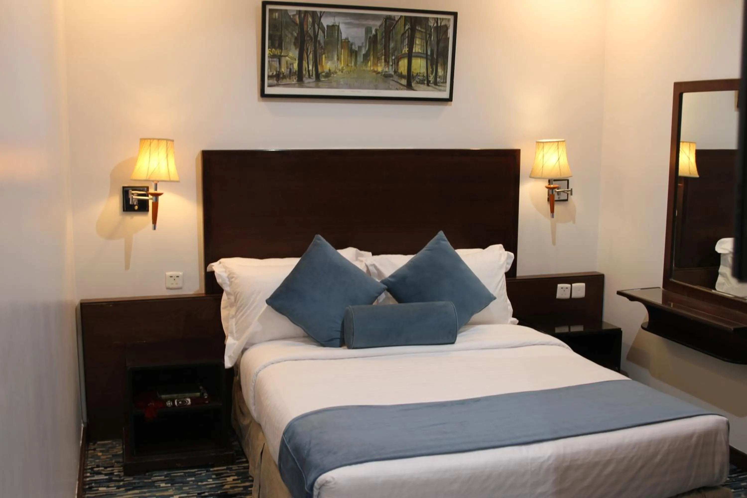 Bed in Carawan Al Khaleej Hotel Olaya