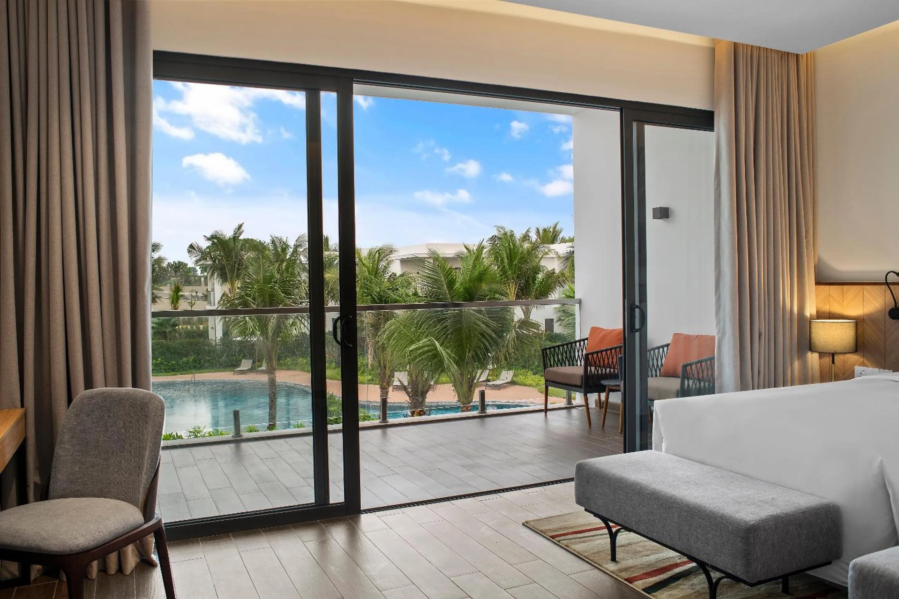 View (from property/room), Bed in Angsana Ho Tram