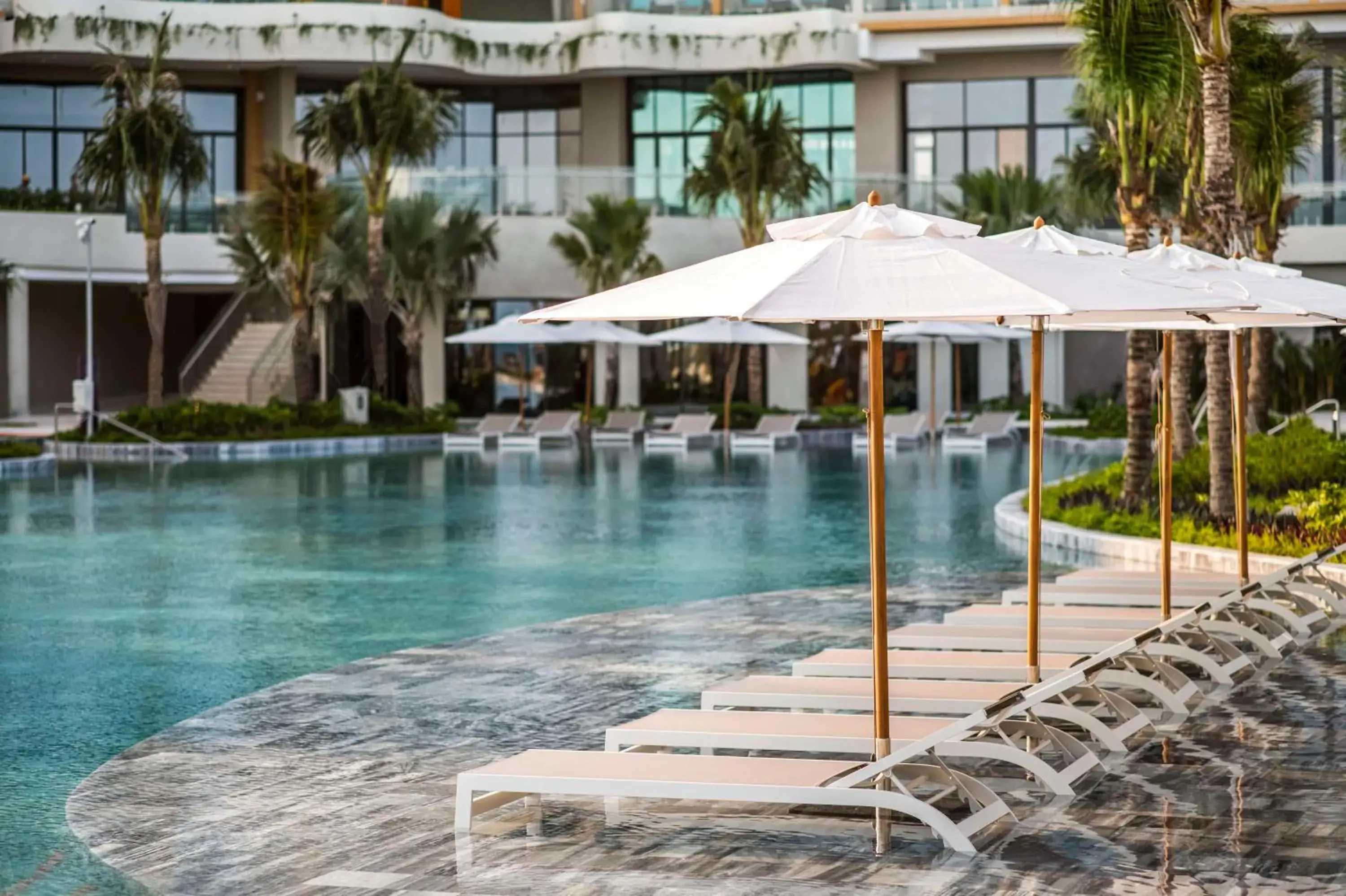 Pool view in Dhawa Ho Tram Pool view in Dhawa Ho Tram