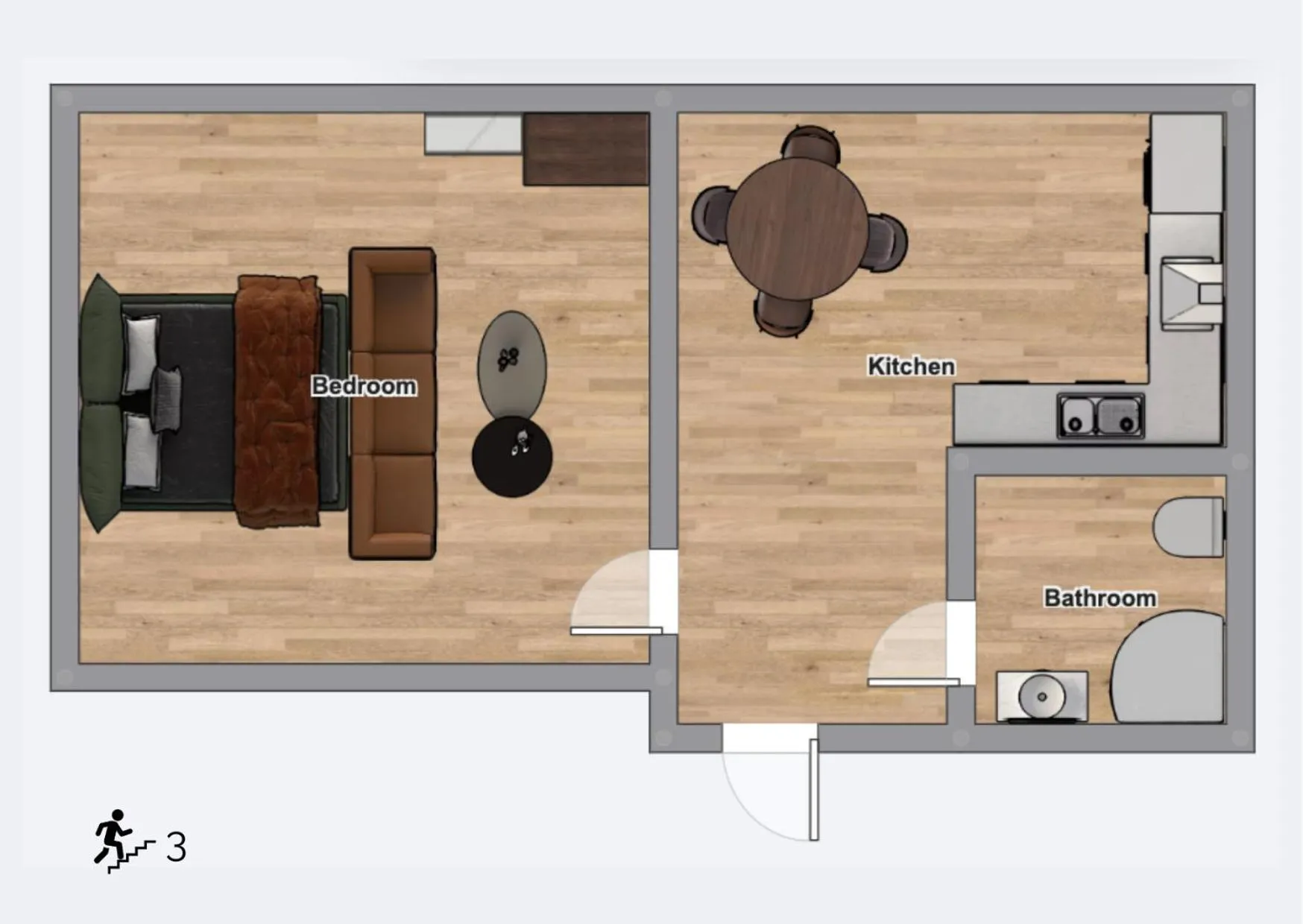Floor plan in Crystal House II - LoftAffair Collection