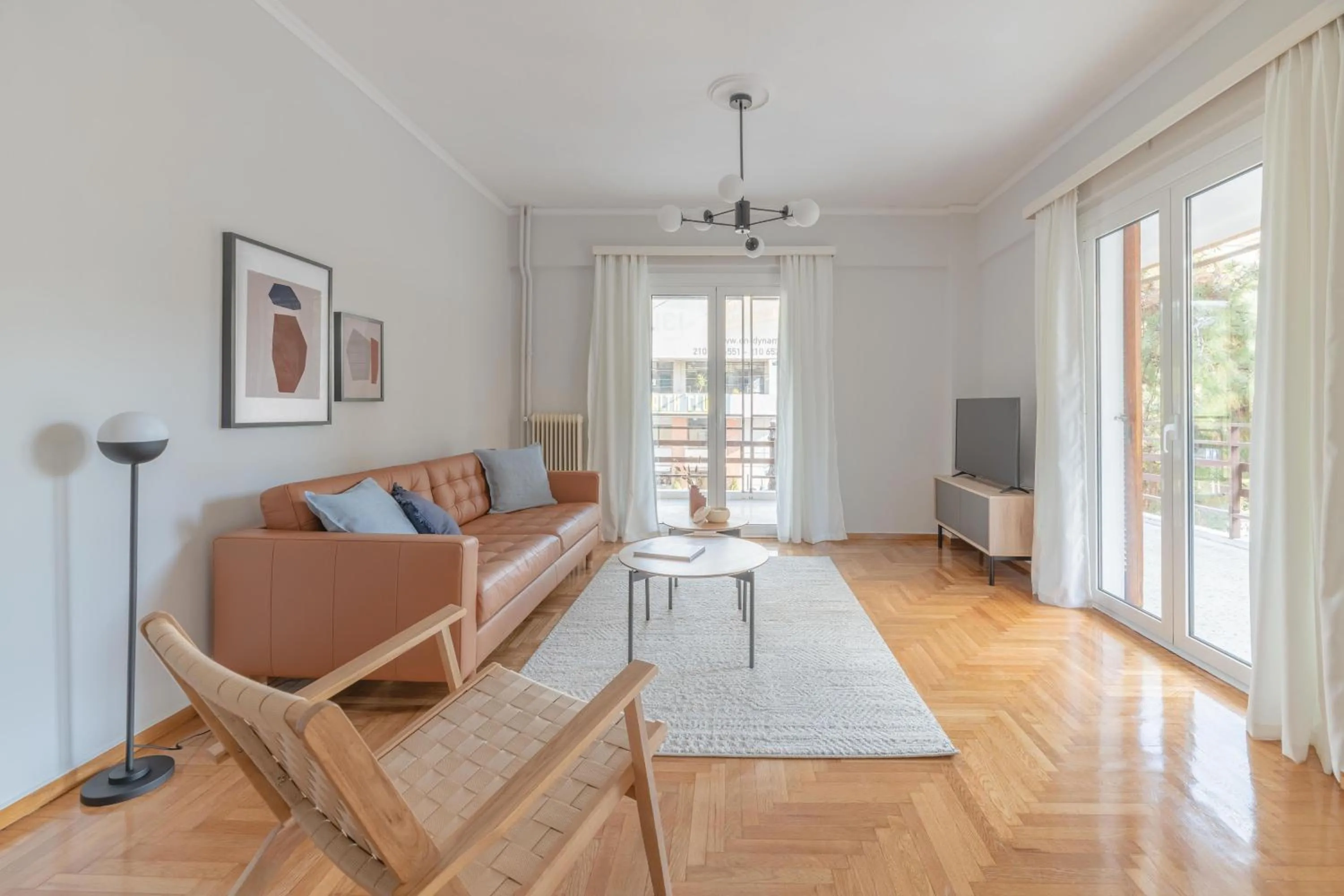 Living room in Homey 2BR Apartment in Cholargos by UPSTREET