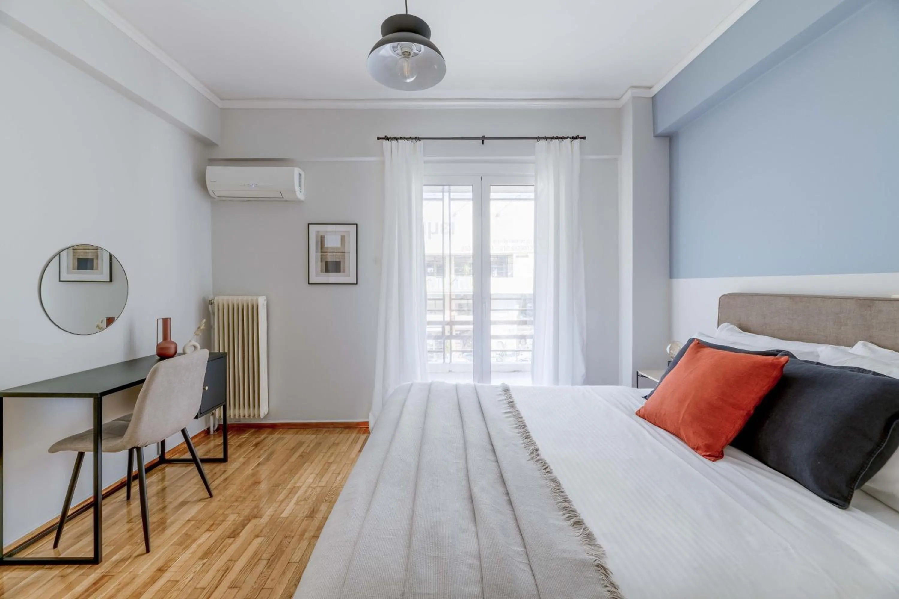 Bedroom, Bed in Homey 2BR Apartment in Cholargos by UPSTREET