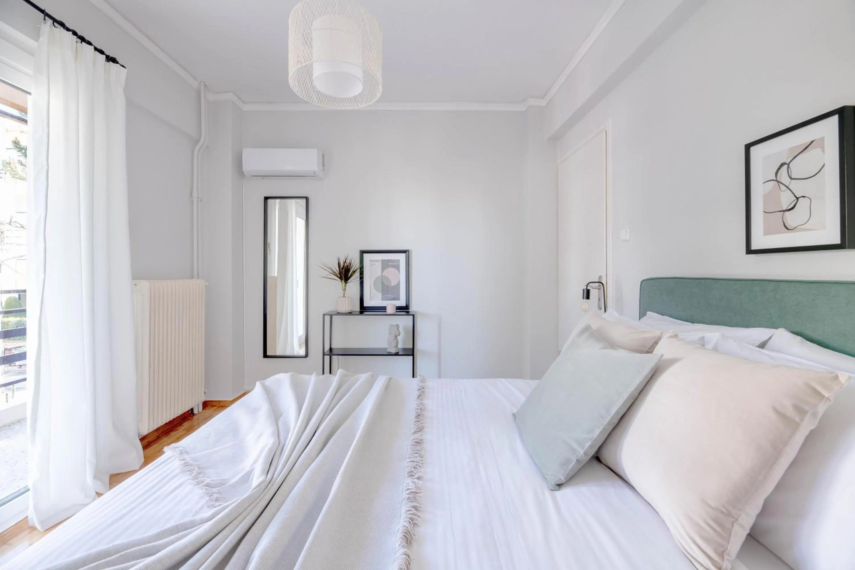 Bedroom, Bed in Homey 2BR Apartment in Cholargos by UPSTREET