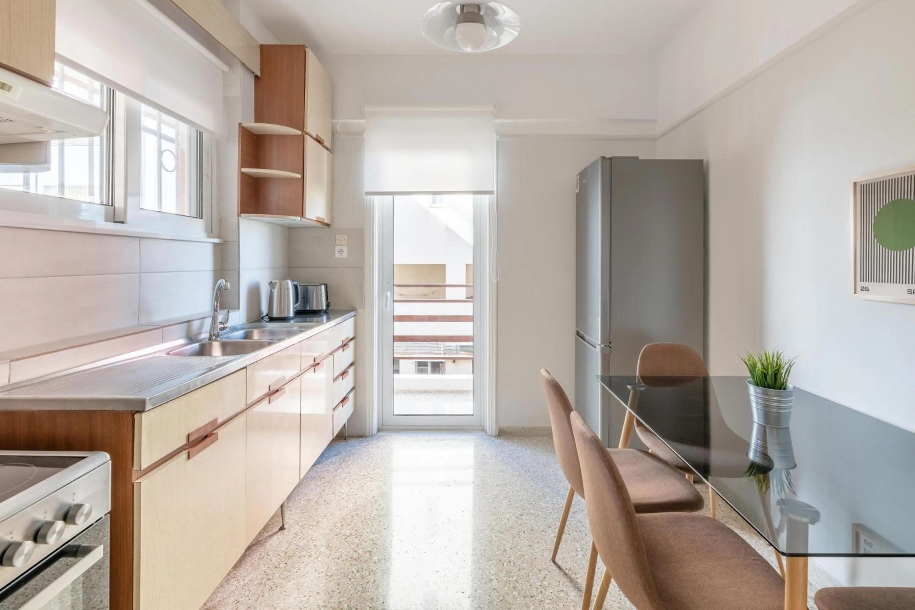 kitchen in Homey 2BR Apartment in Cholargos by UPSTREET