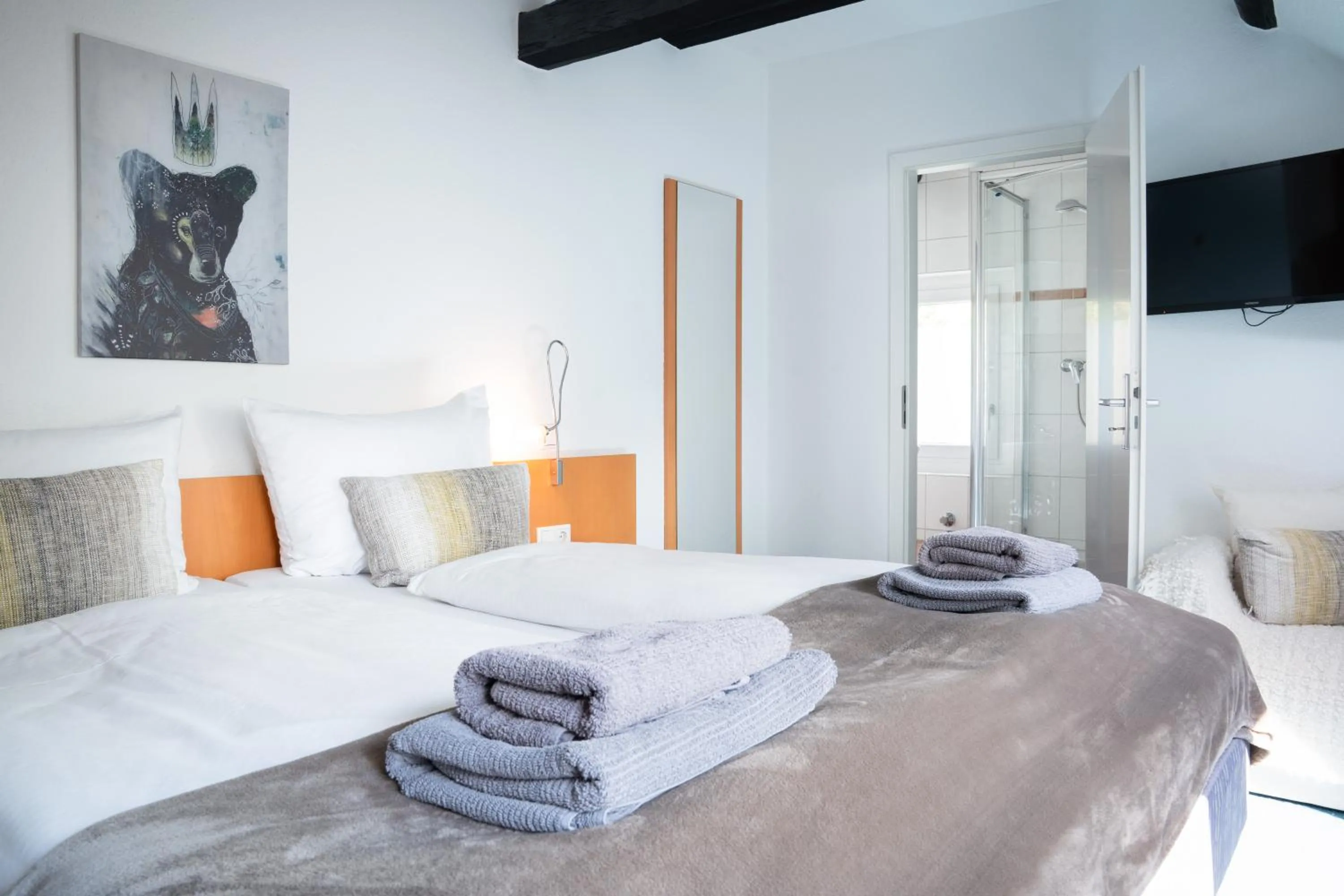Bed in Hotel Das Kemperdick